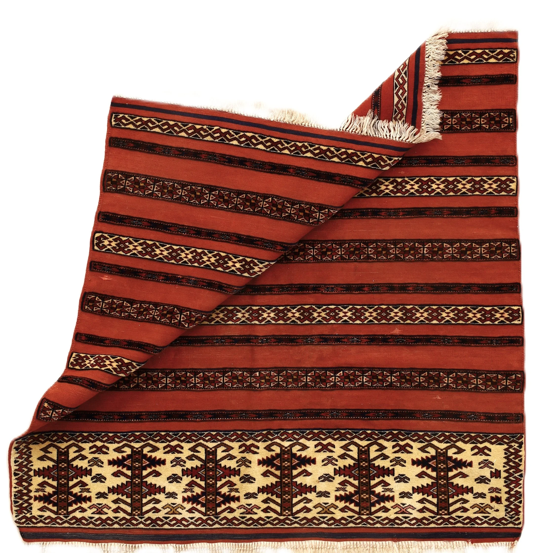 Turkmen Perserteppich aus Iran, 109 × 105 cm