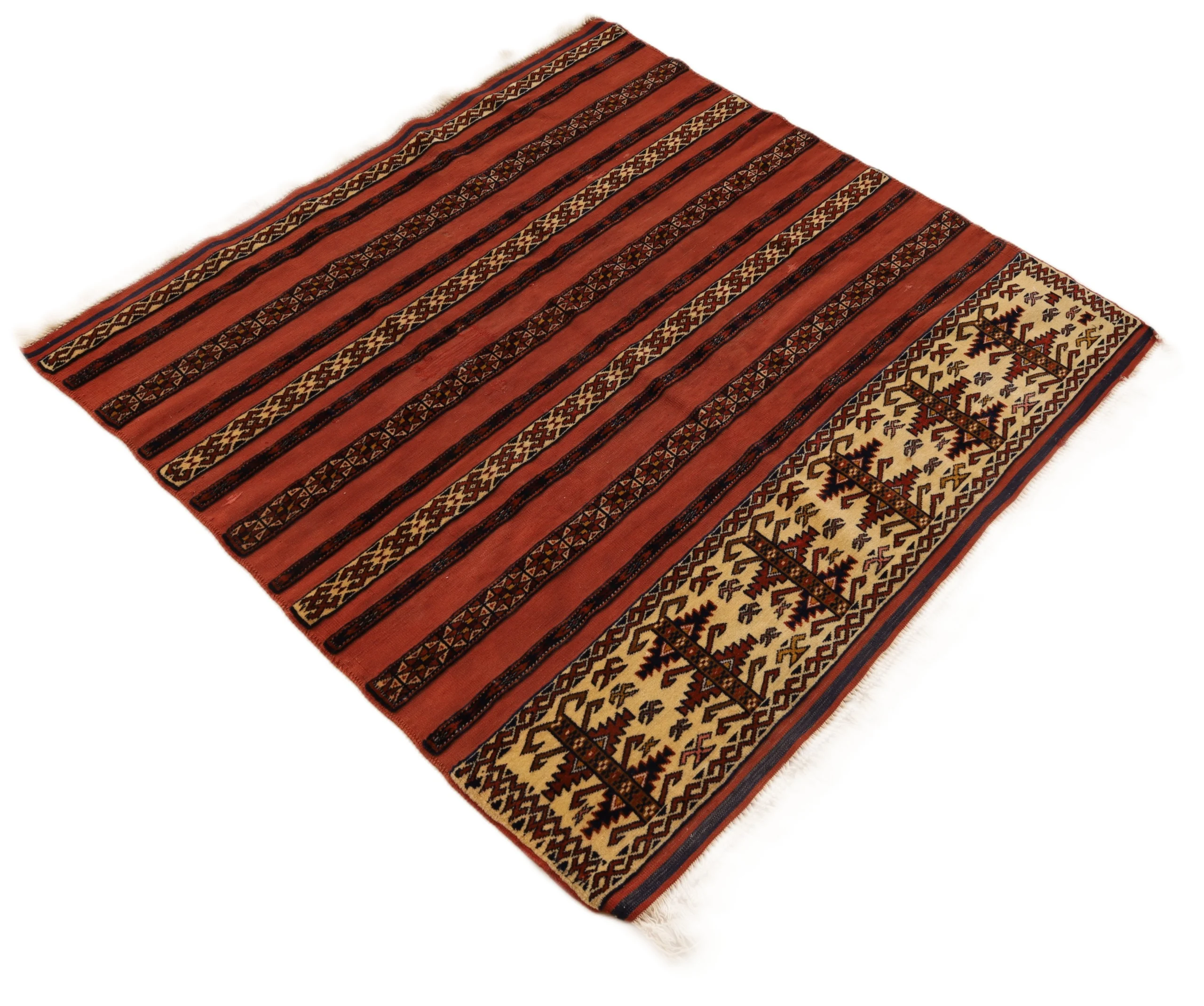 Turkmen Perserteppich aus Iran, 109 × 105 cm