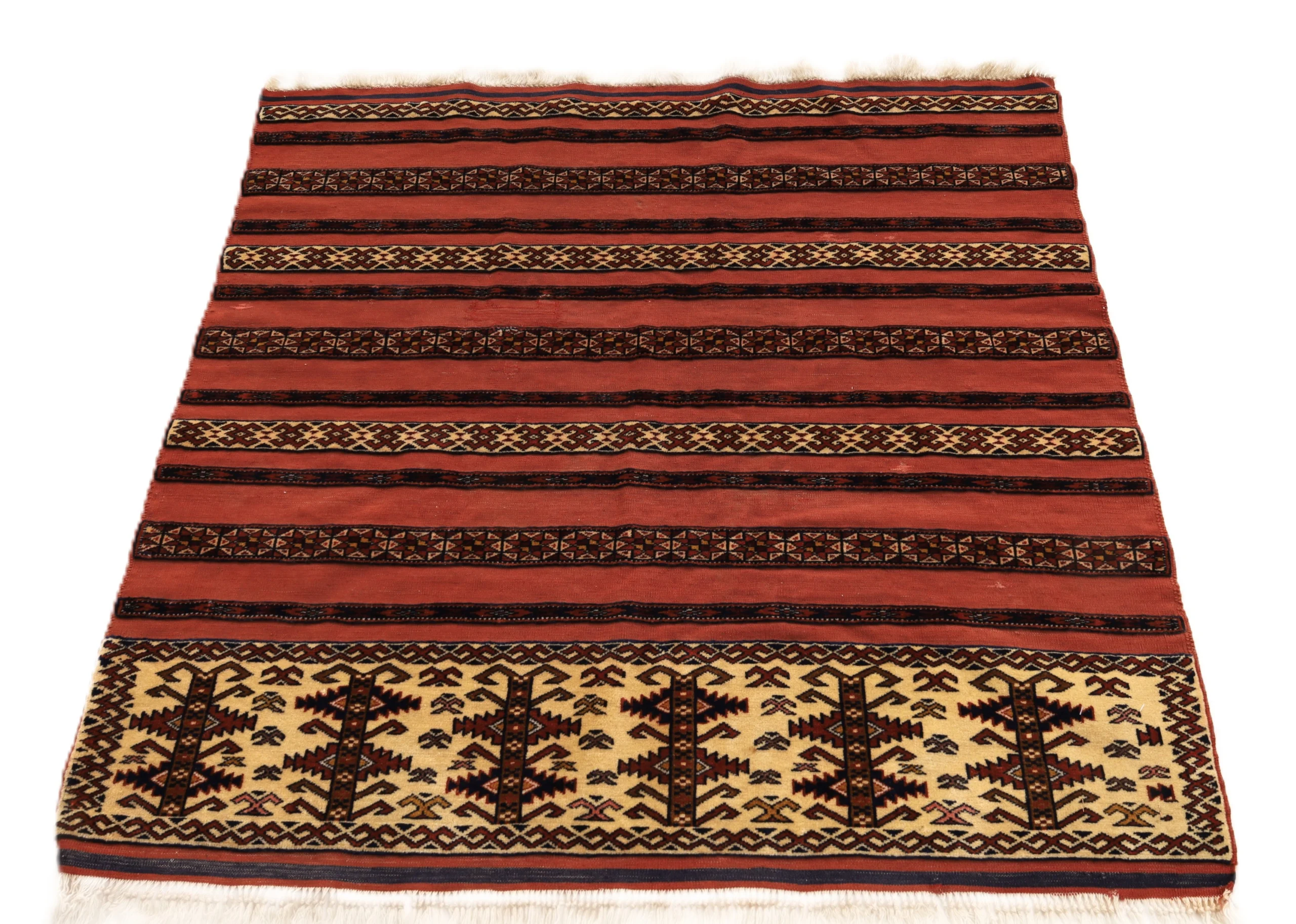 Turkmen Perserteppich aus Iran, 109 × 105 cm
