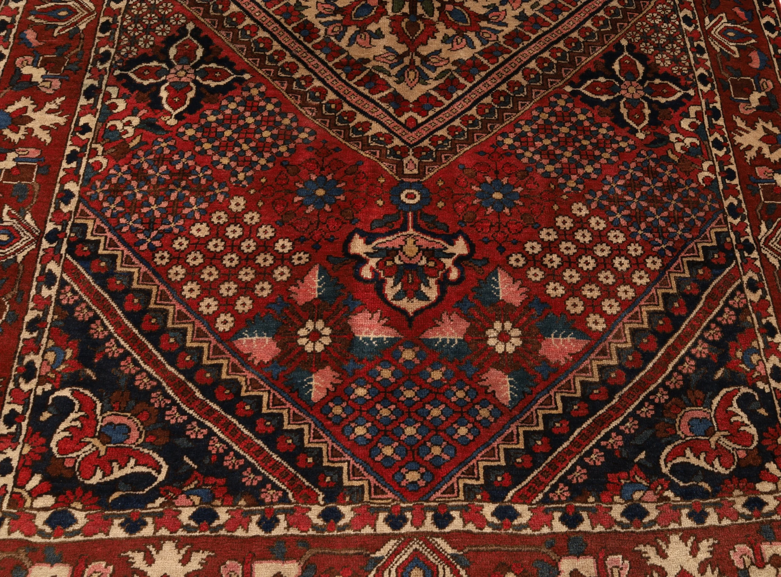 Handgeknüpfter Bakhtiari Perserteppich 208 × 137 cm