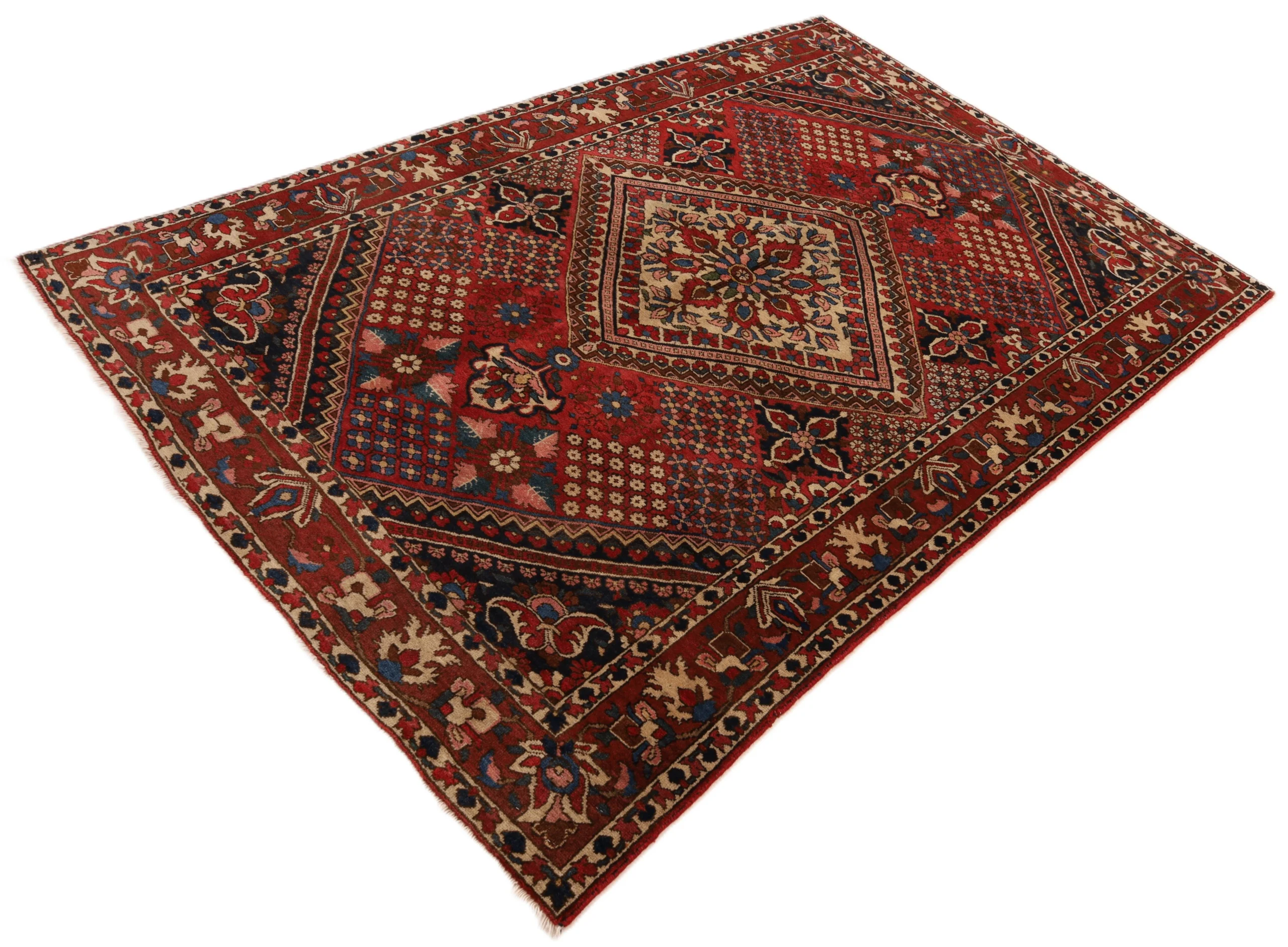 Handgeknüpfter Bakhtiari Perserteppich 208 × 137 cm