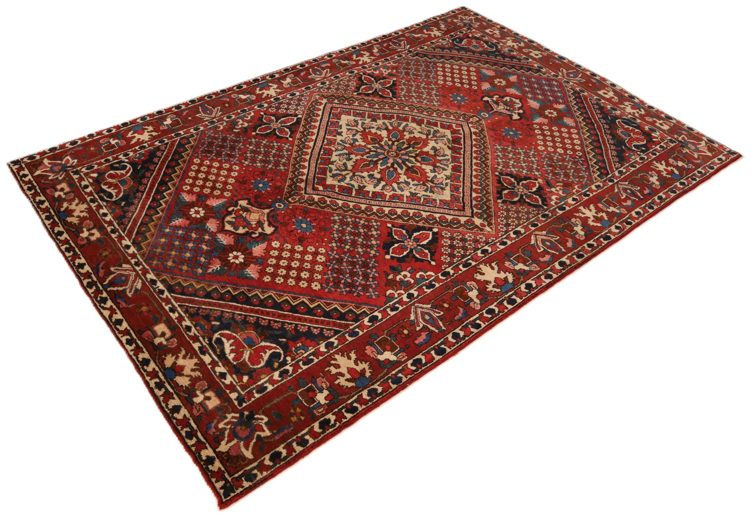 Handgeknüpfter Bakhtiari Perserteppich 208 × 137 cm