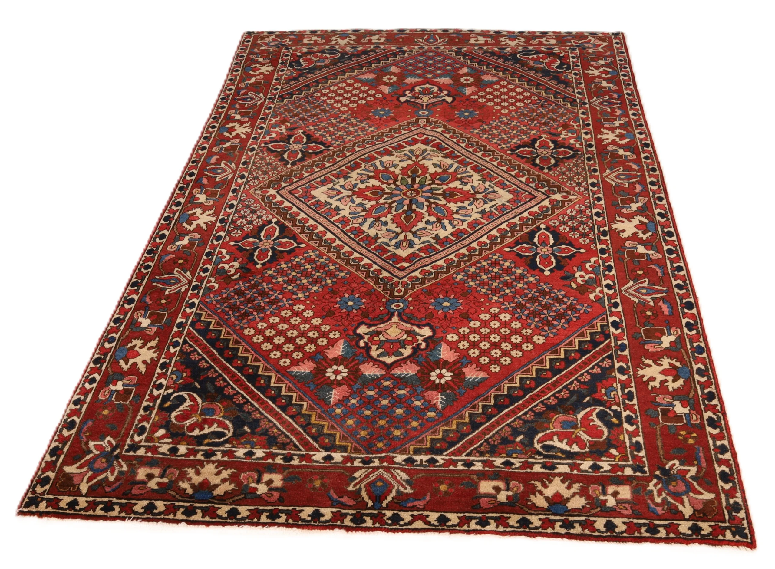 Handgeknüpfter Bakhtiari Perserteppich 208 × 137 cm
