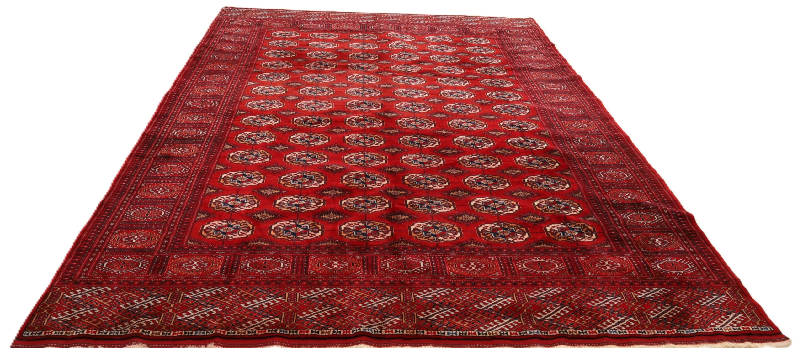 Handgeknüpfter Turkmen Perserteppich 360 × 260 cm