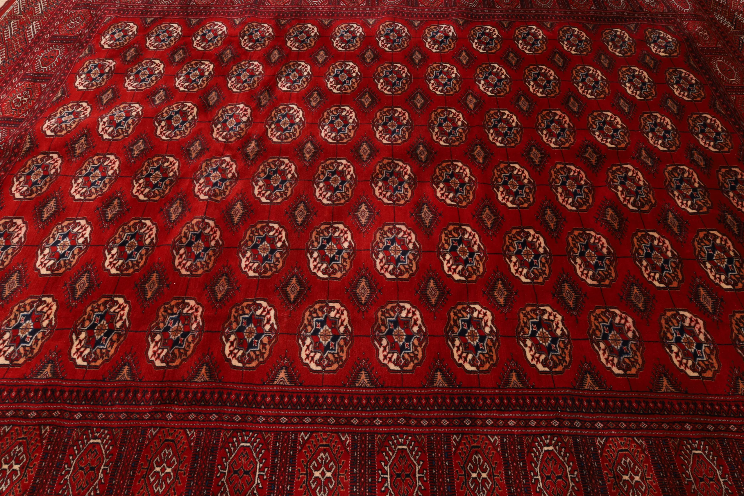 Handgeknüpfter Turkmen Perserteppich 360 × 260 cm