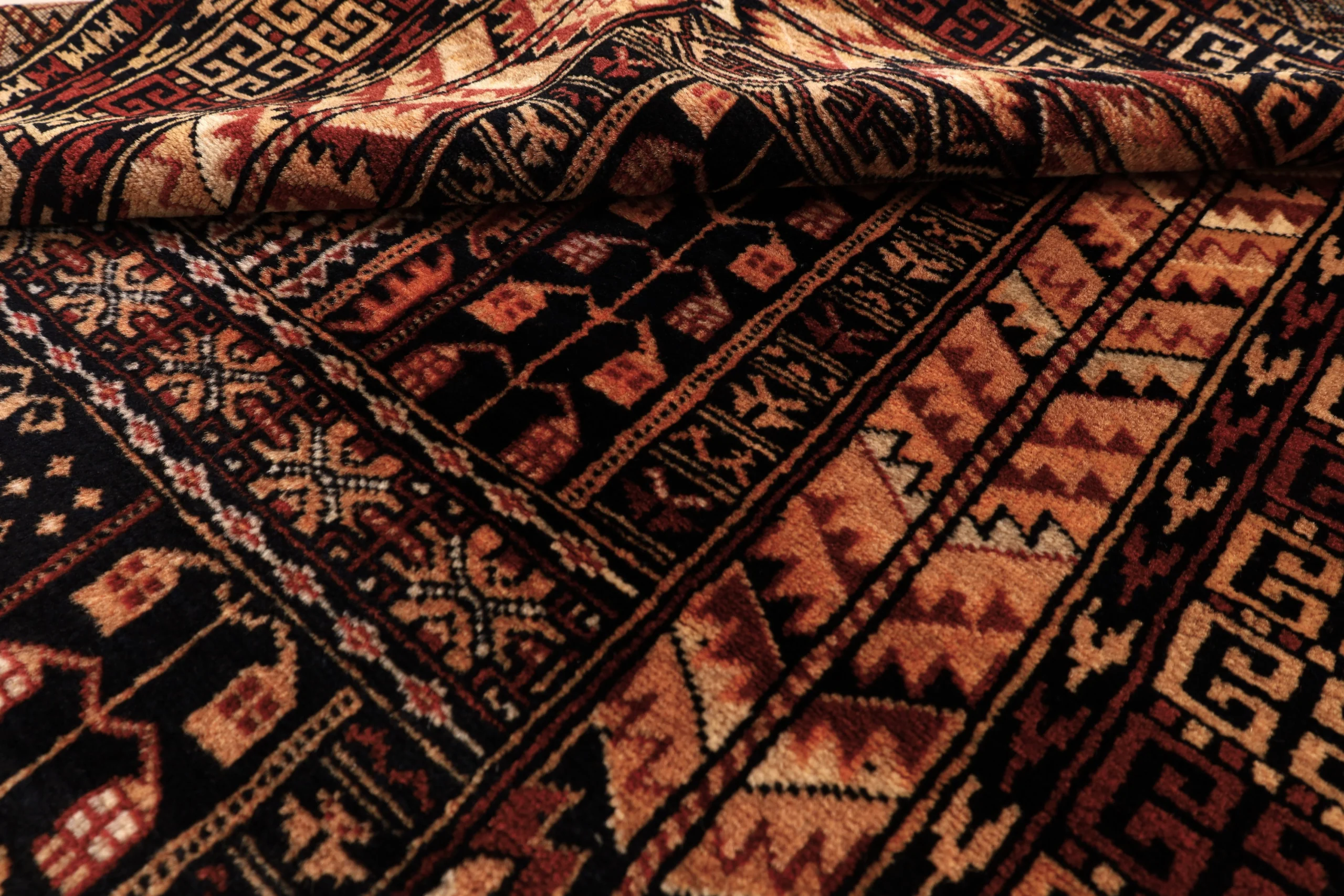 Handgeknüpfter Baluch Perserteppich, 132 × 89 cm, Wolle