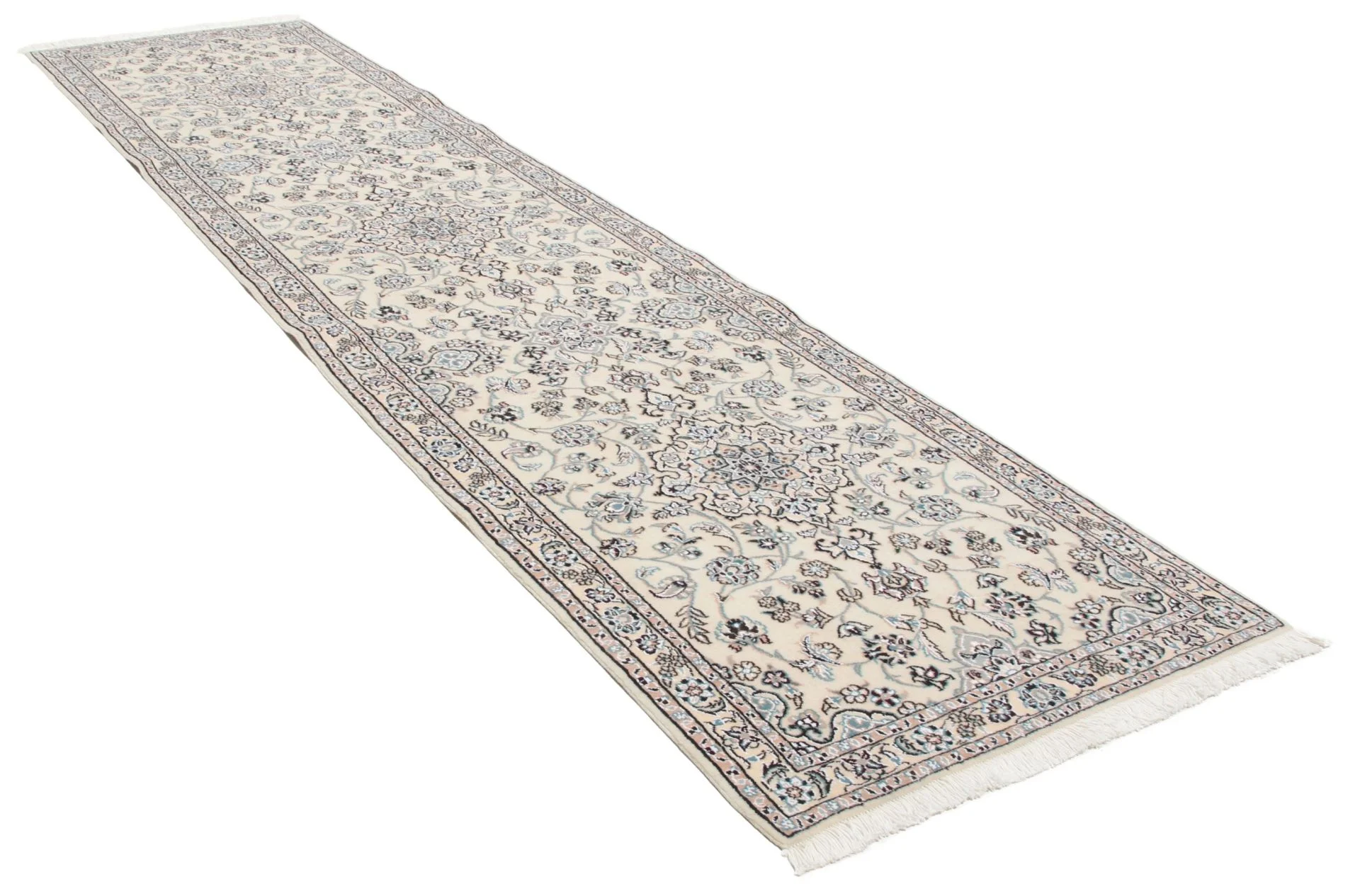 Handgeknüpfter Perserteppich, 70 × 300 cm, Wolle & Seide