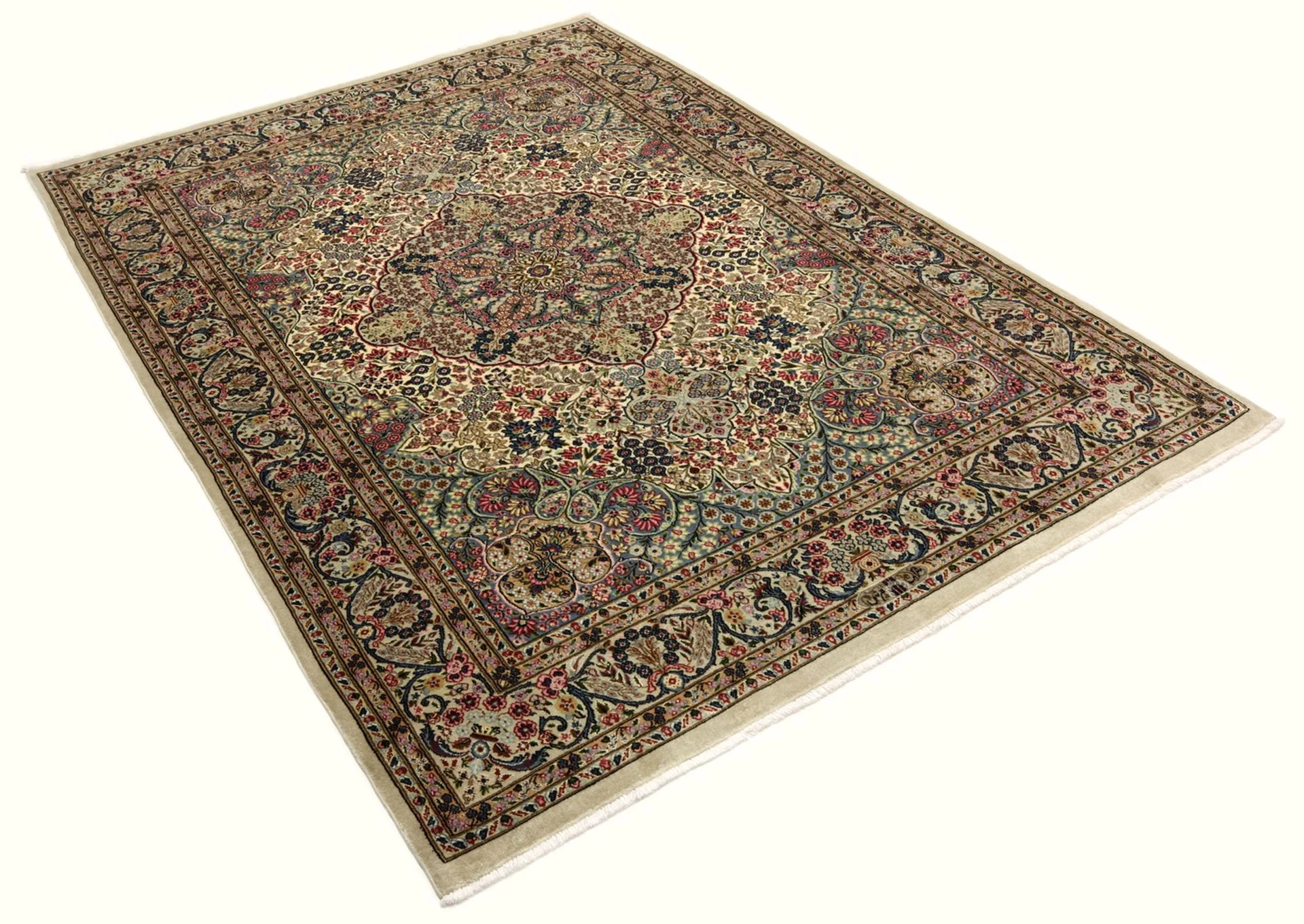 Handgeknüpfter Täbriz Perserteppich, 170 × 250 cm, Wolle & Seide