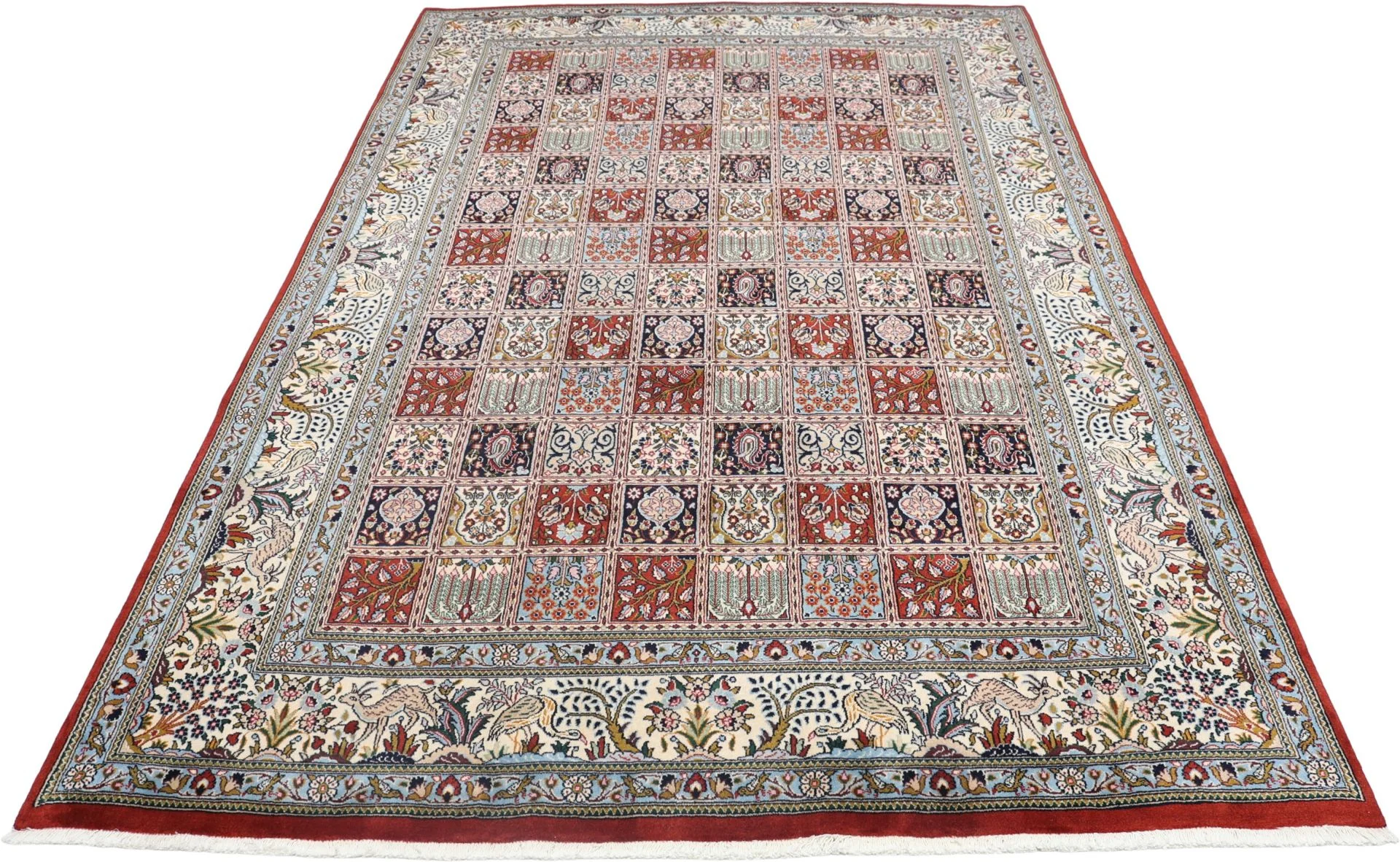 Moud Perserteppich 194 × 294 cm aus Wolle, handgeknüpft