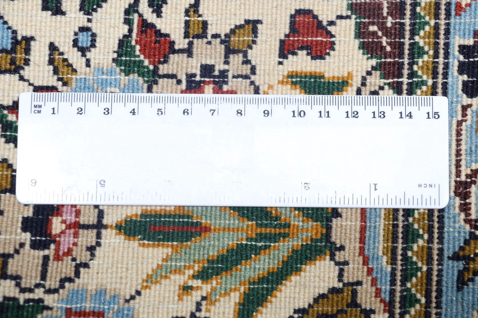 Moud Perserteppich 194 × 294 cm aus Wolle, handgeknüpft