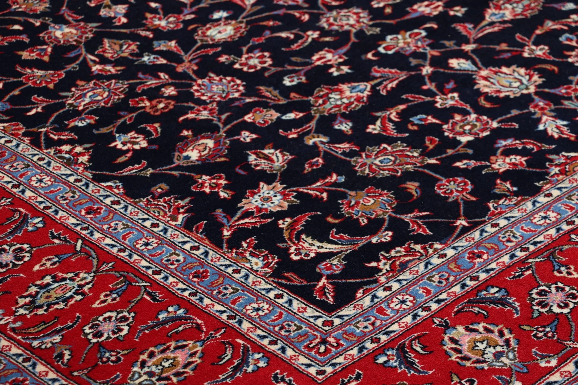 Handgeknüpfter Kashan Perserteppich, 202 × 299 cm, Wolle