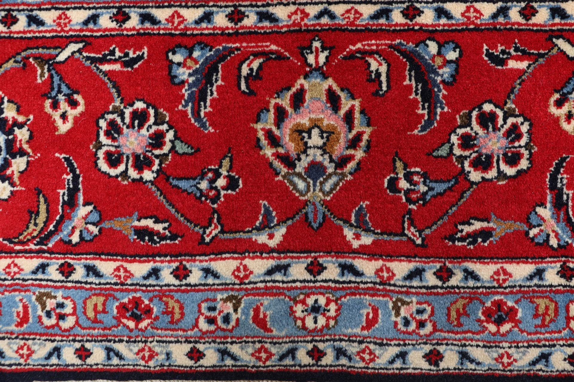 Handgeknüpfter Kashan Perserteppich, 202 × 299 cm, Wolle