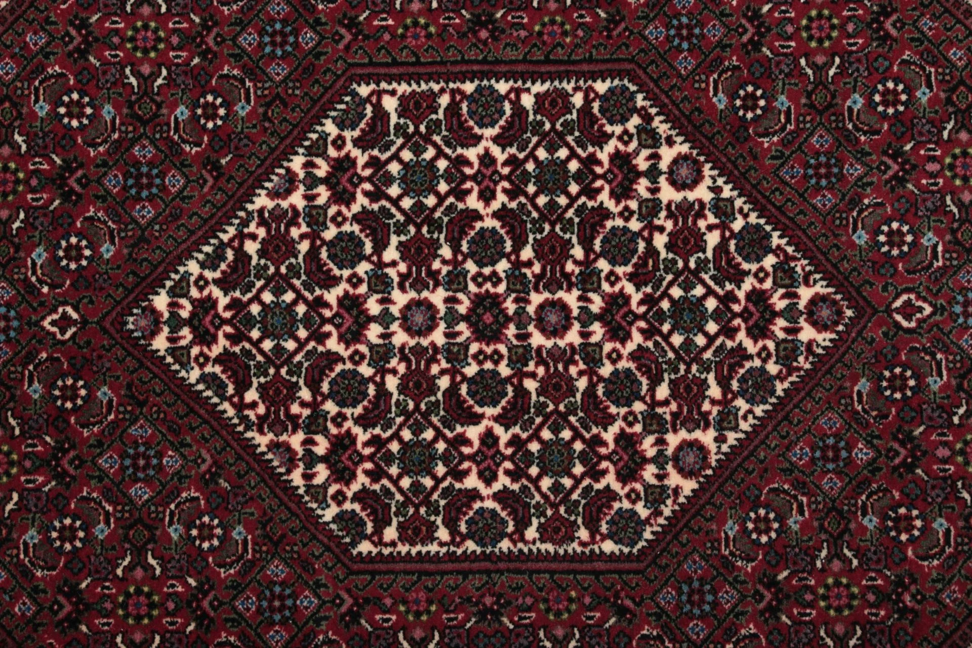 Handgeknüpfter Bijar Perserteppich, 85 × 310 cm, Wolle & Seide