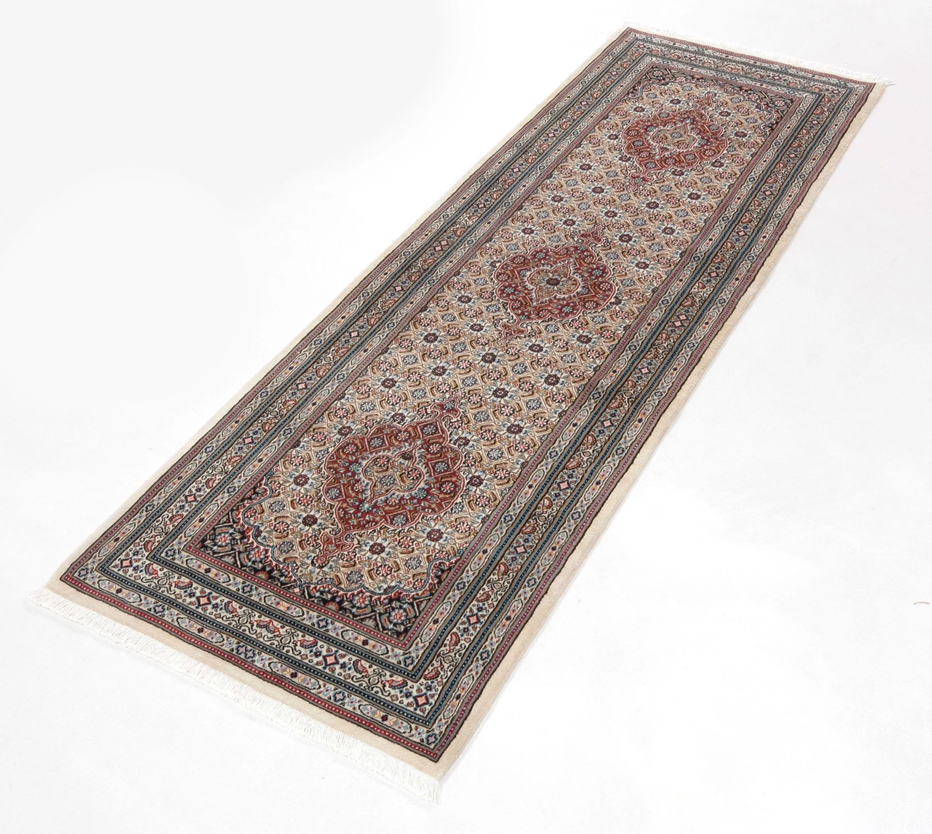 Moud Perserteppich 80 × 253 cm aus Wolle, handgeknüpft