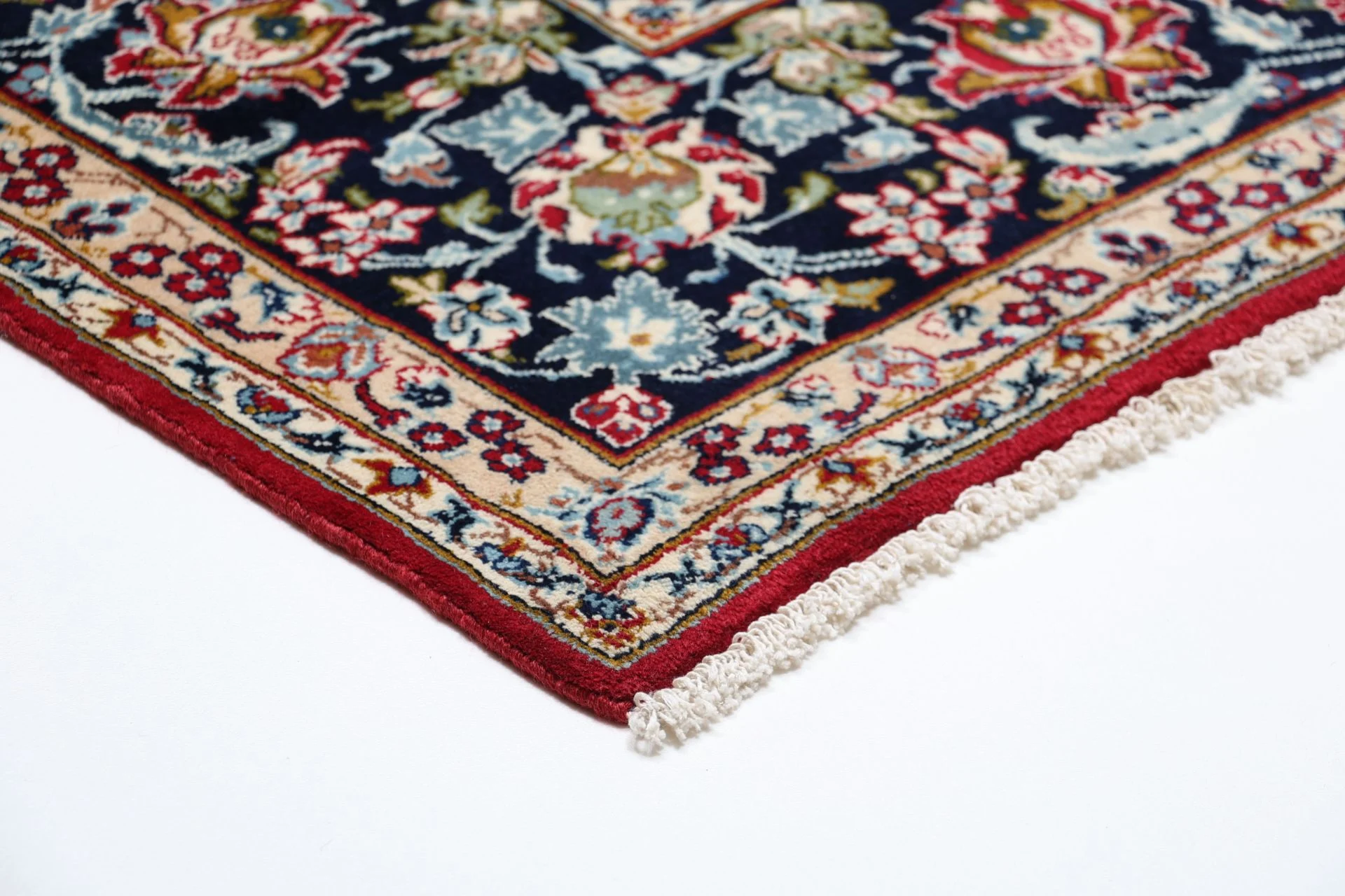 Handgeknüpfter Kashan Perserteppich, 228 × 344 cm, Wolle