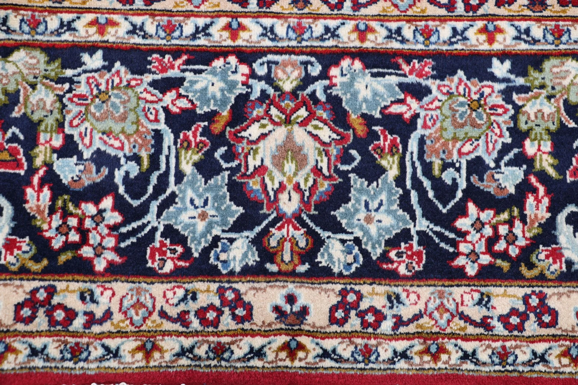 Handgeknüpfter Kashan Perserteppich, 228 × 344 cm, Wolle