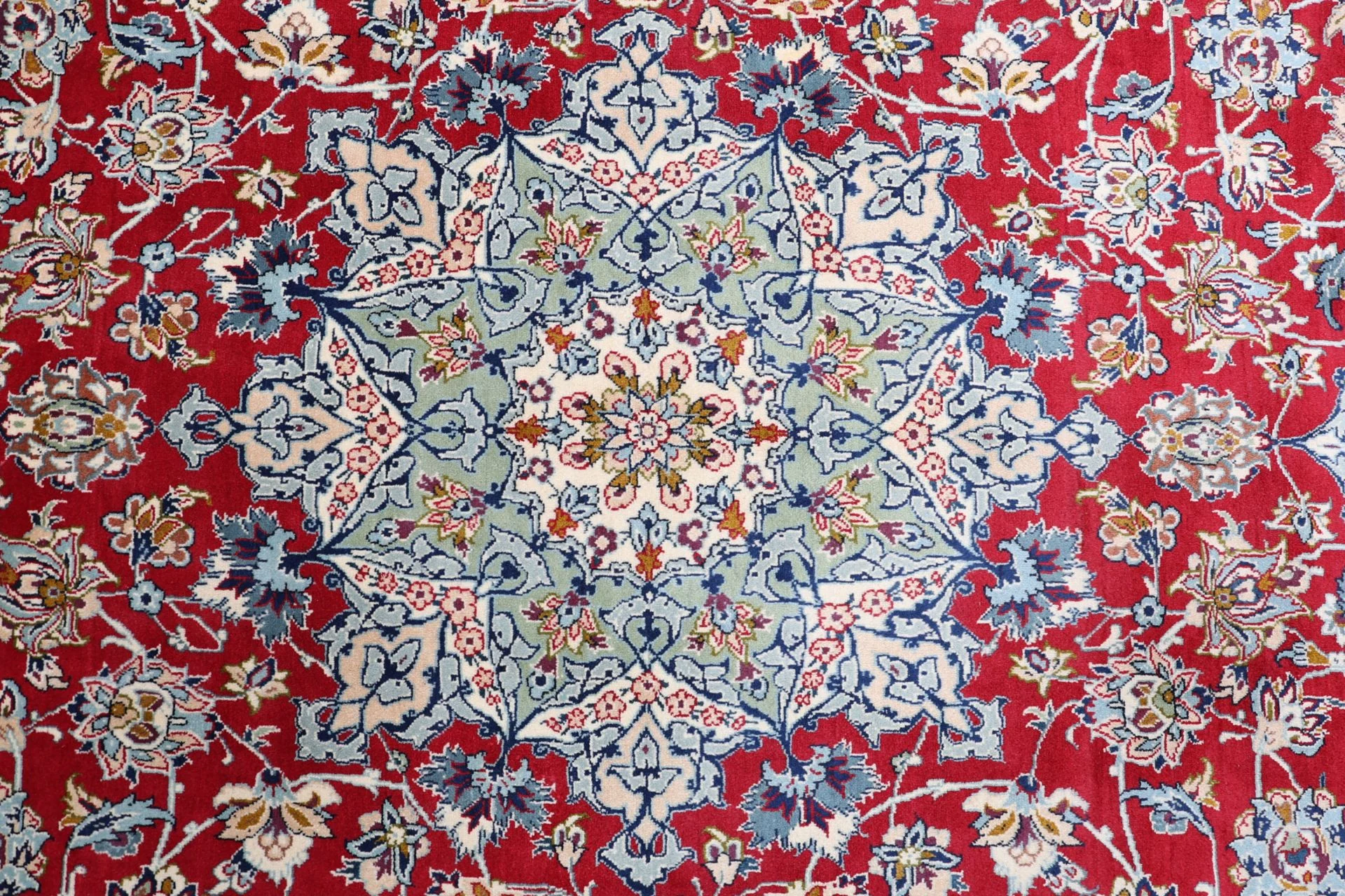 Handgeknüpfter Kashan Perserteppich, 228 × 344 cm, Wolle