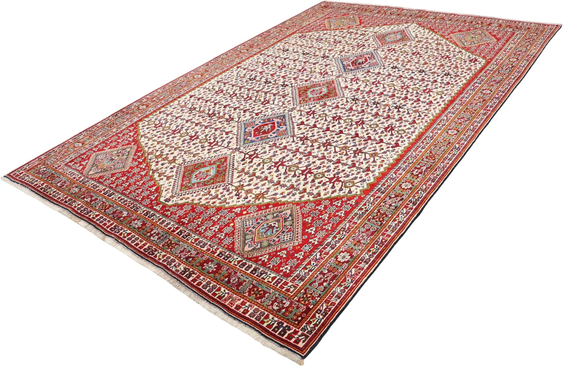 Qashqai Perserteppich aus Iran, 205 × 308 cm