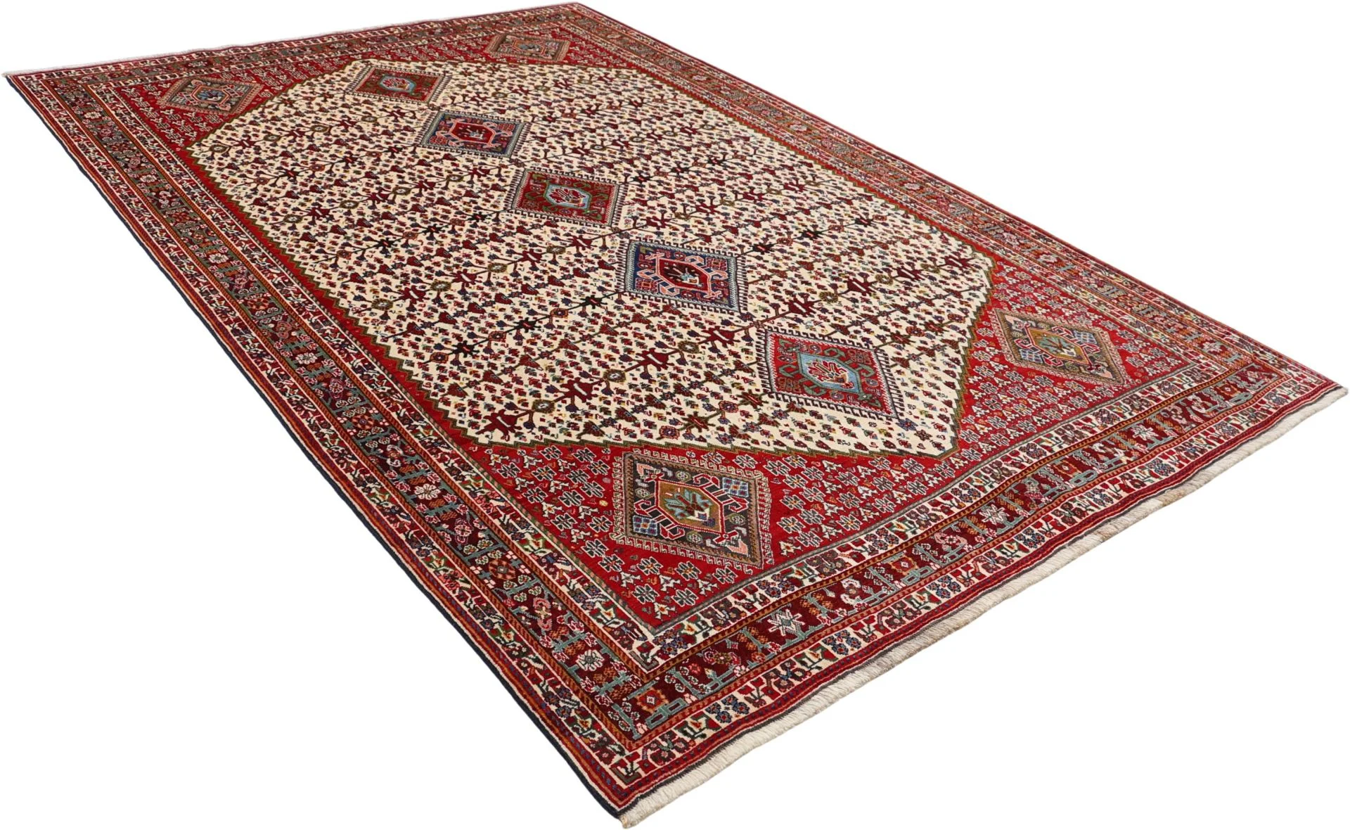 Qashqai Perserteppich aus Iran, 205 × 308 cm