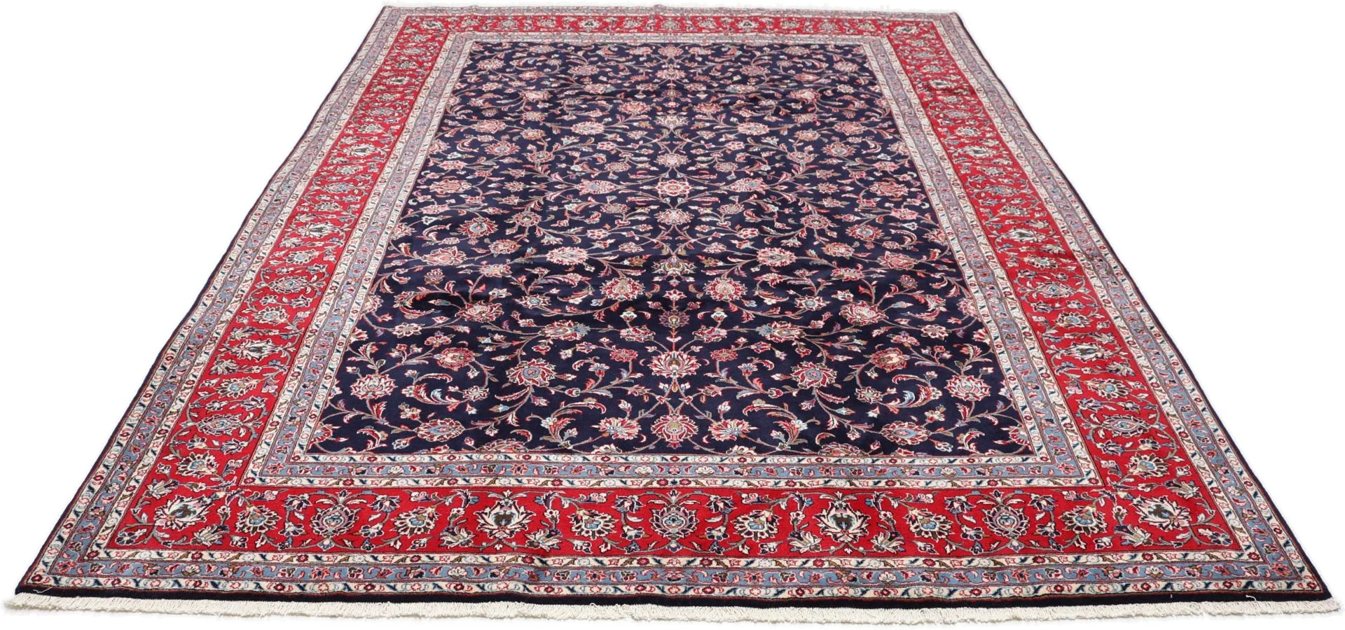 Handgeknüpfter Kashan Perserteppich 251 × 340 cm