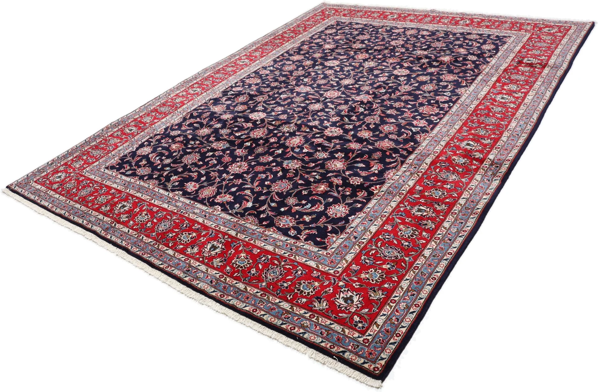 Handgeknüpfter Kashan Perserteppich 251 × 340 cm