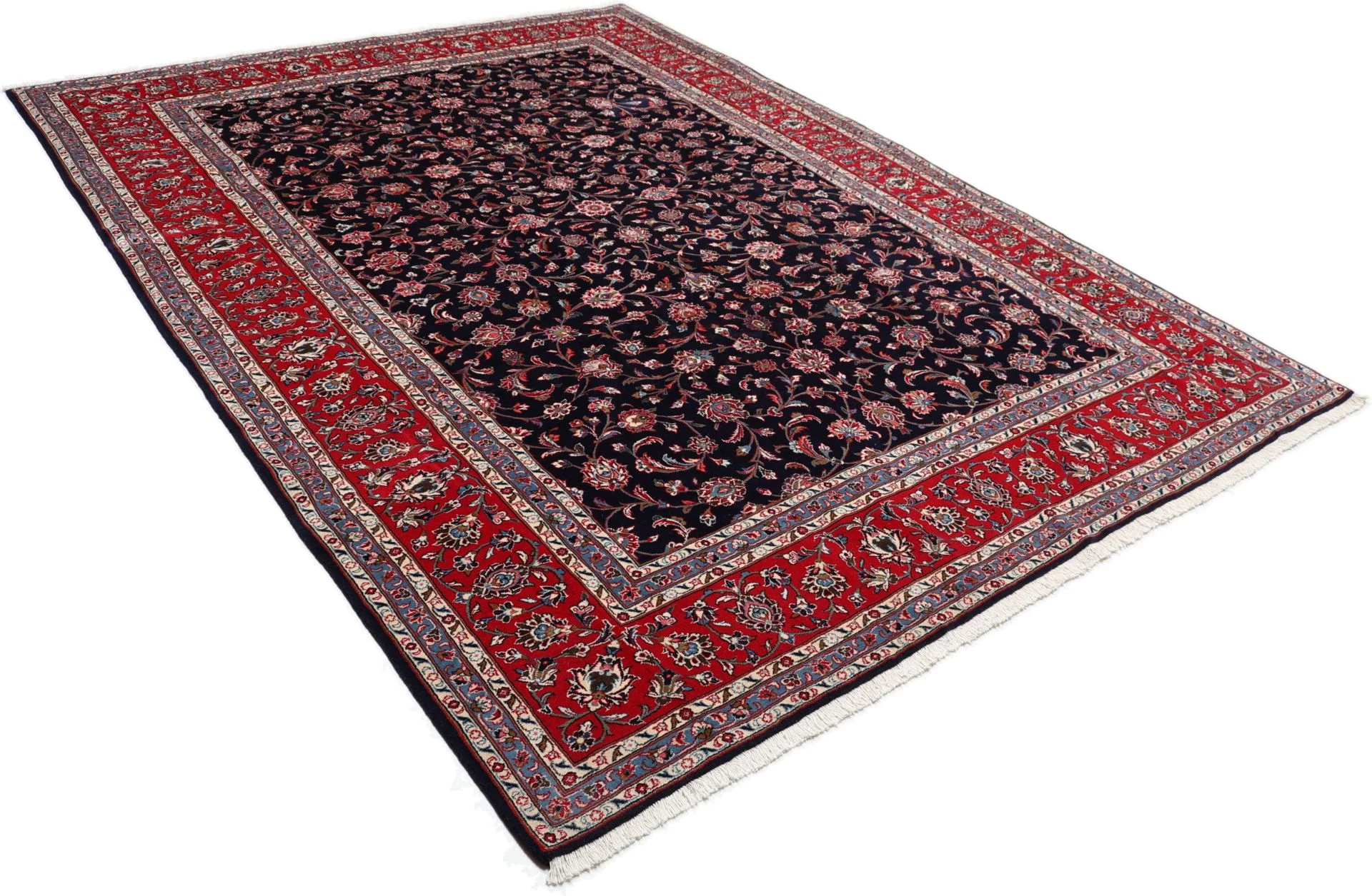 Handgeknüpfter Kashan Perserteppich 251 × 340 cm
