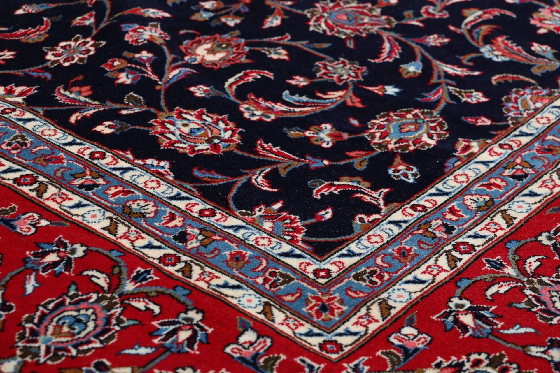 Handgeknüpfter Kashan Perserteppich 251 × 340 cm