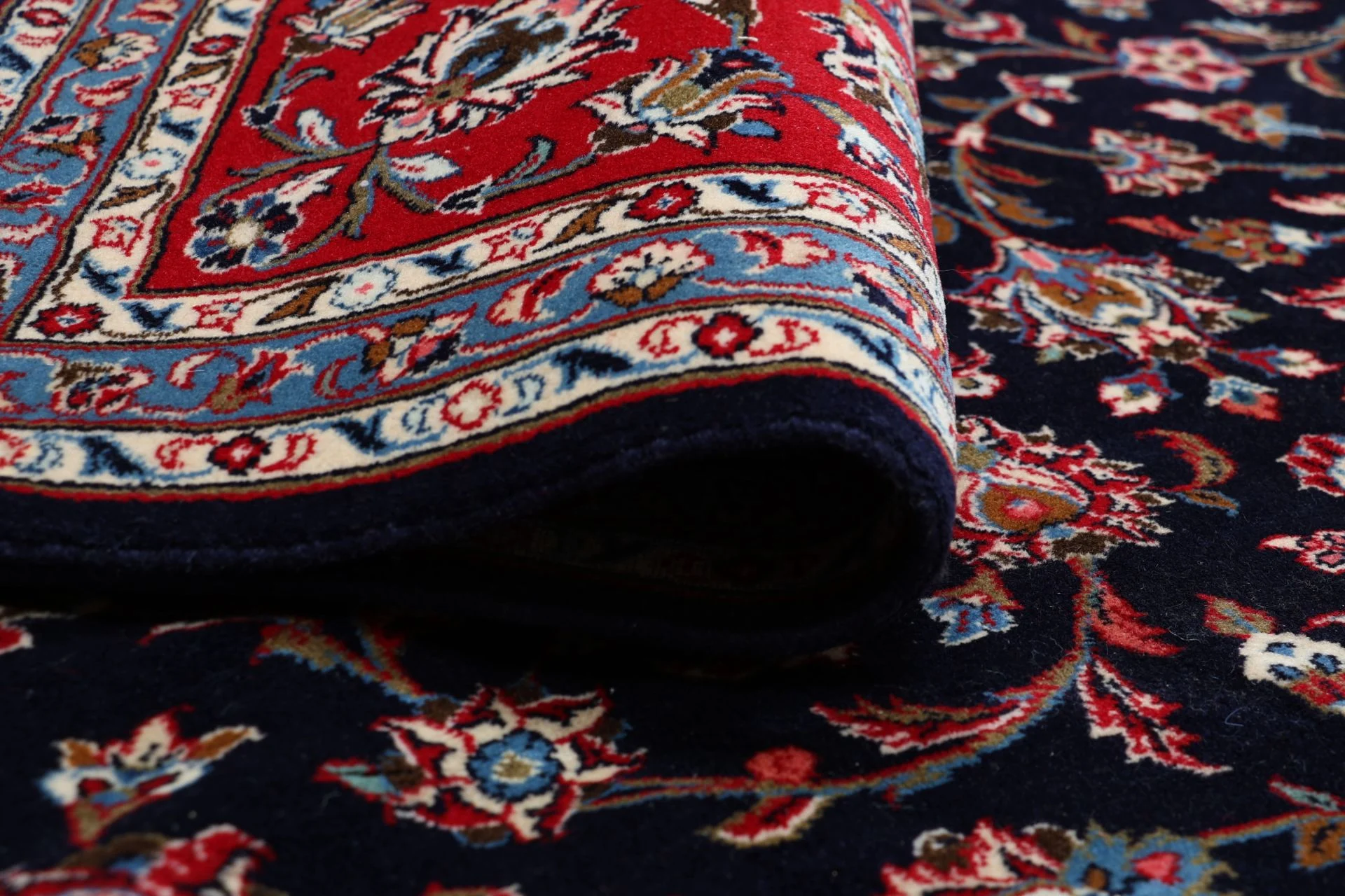Handgeknüpfter Kashan Perserteppich 251 × 340 cm