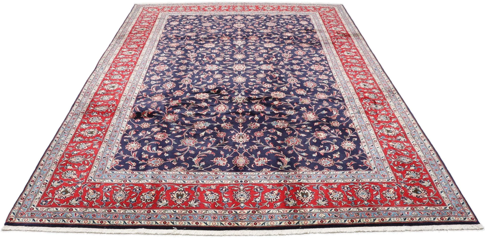Kashan Perserteppich 250 × 350 cm aus Wolle, handgeknüpft