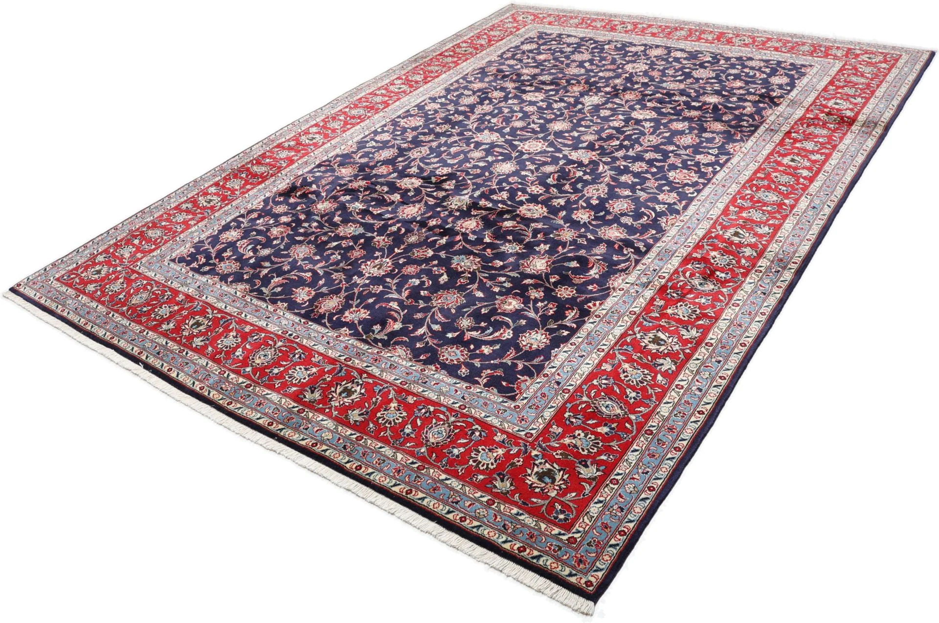 Kashan Perserteppich 250 × 350 cm aus Wolle, handgeknüpft