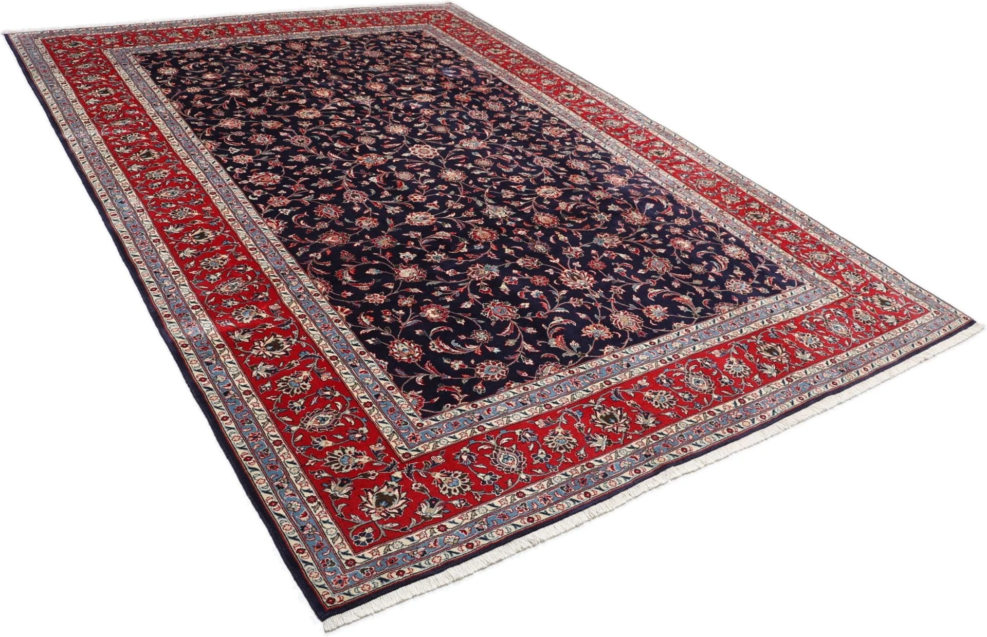 Kashan Perserteppich 250 × 350 cm aus Wolle, handgeknüpft