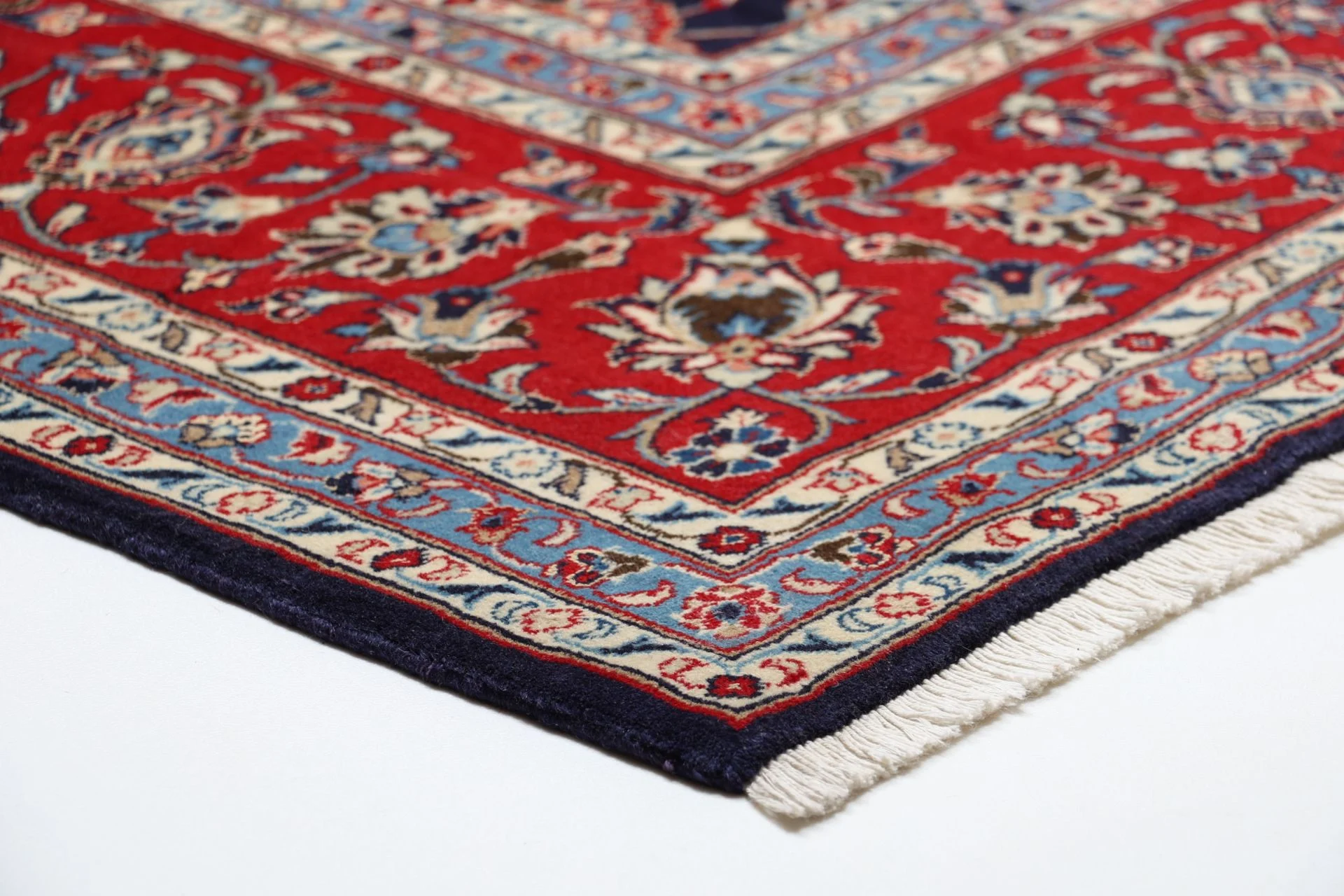 Kashan Perserteppich 250 × 350 cm aus Wolle, handgeknüpft