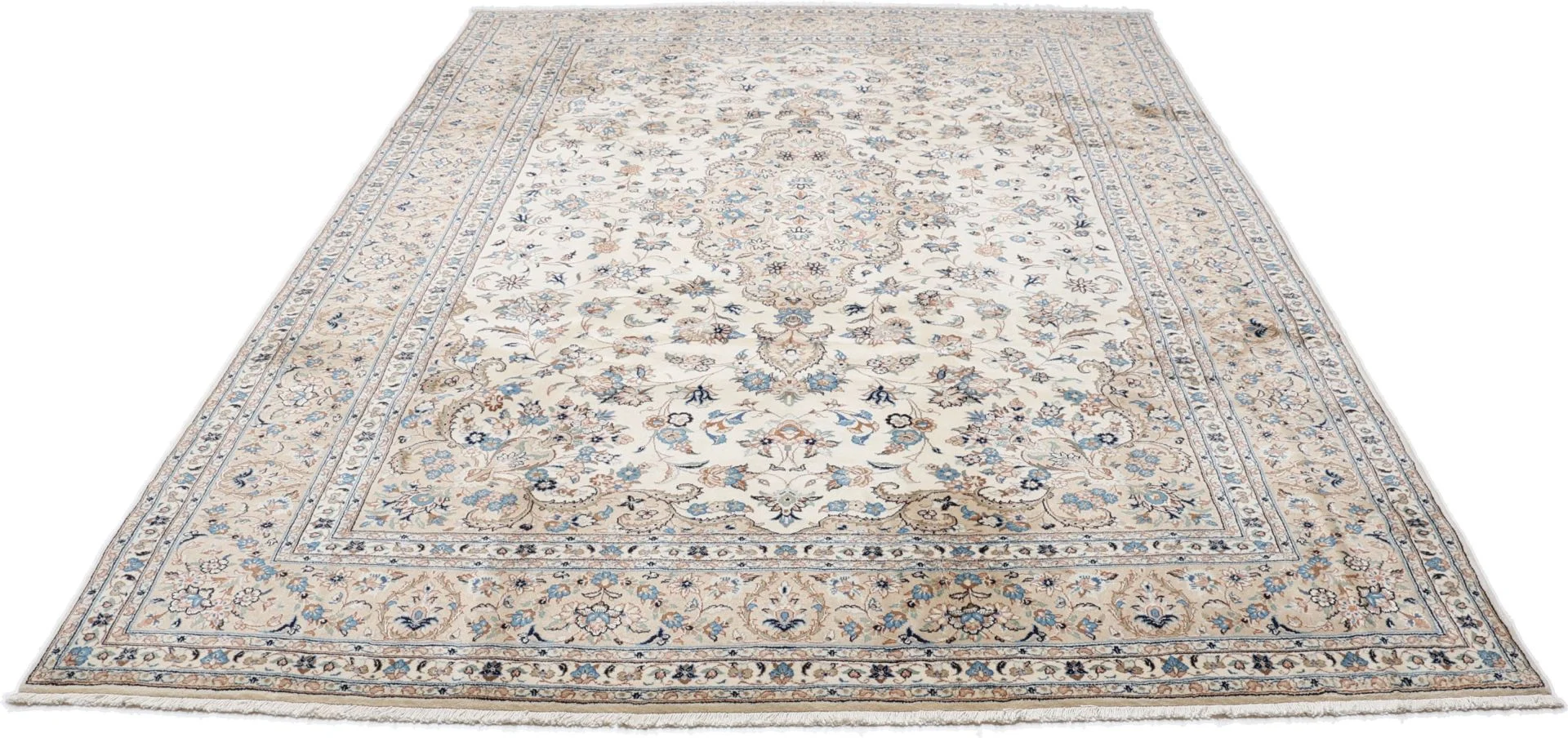 Handgeknüpfter Kashan Perserteppich 249 × 355 cm
