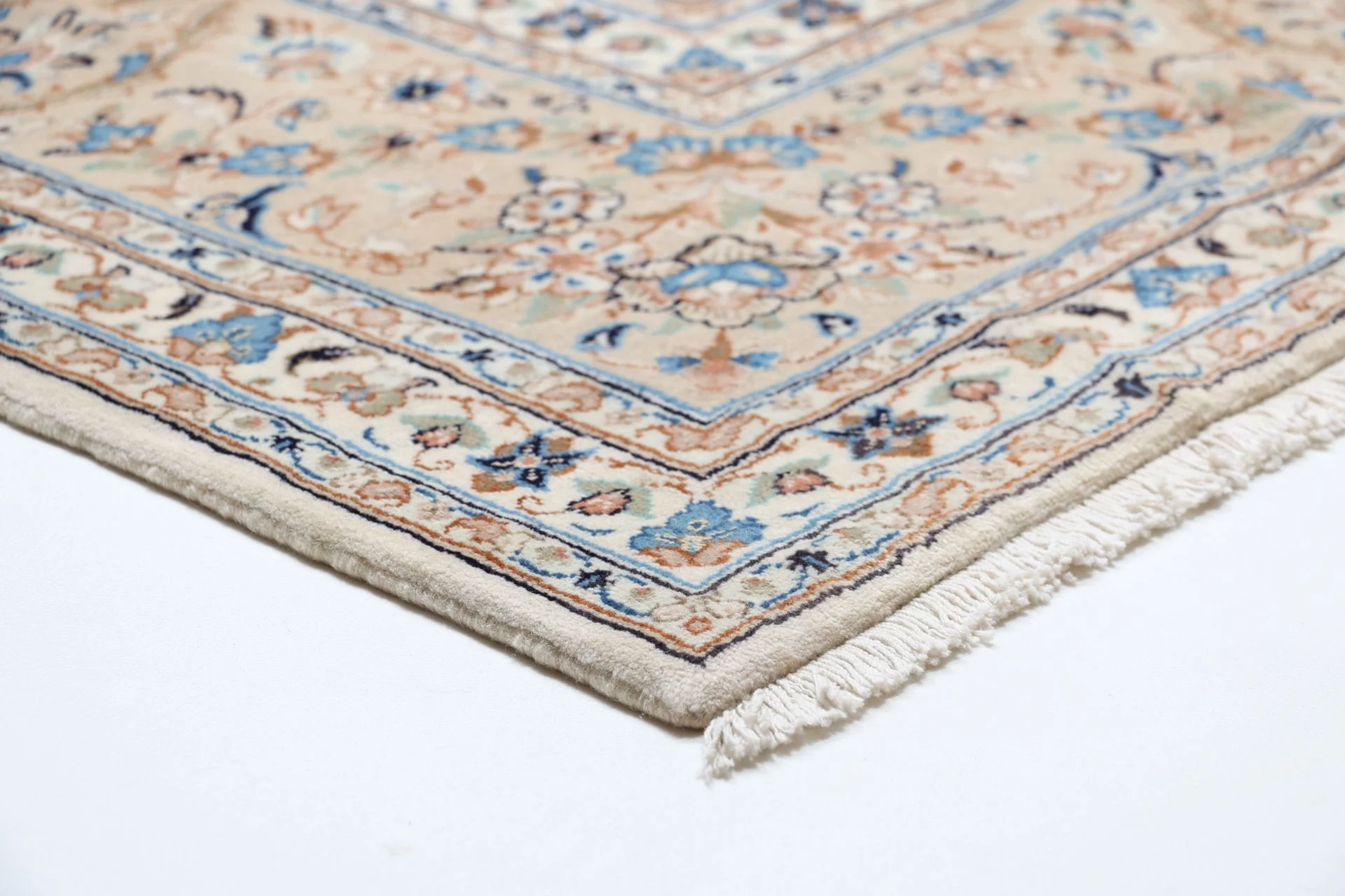 Handgeknüpfter Kashan Perserteppich 249 × 355 cm