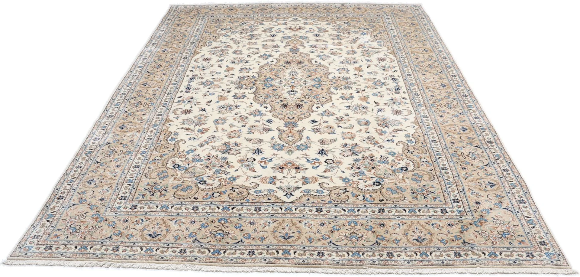 Handgeknüpfter Kashan Perserteppich 249 × 355 cm