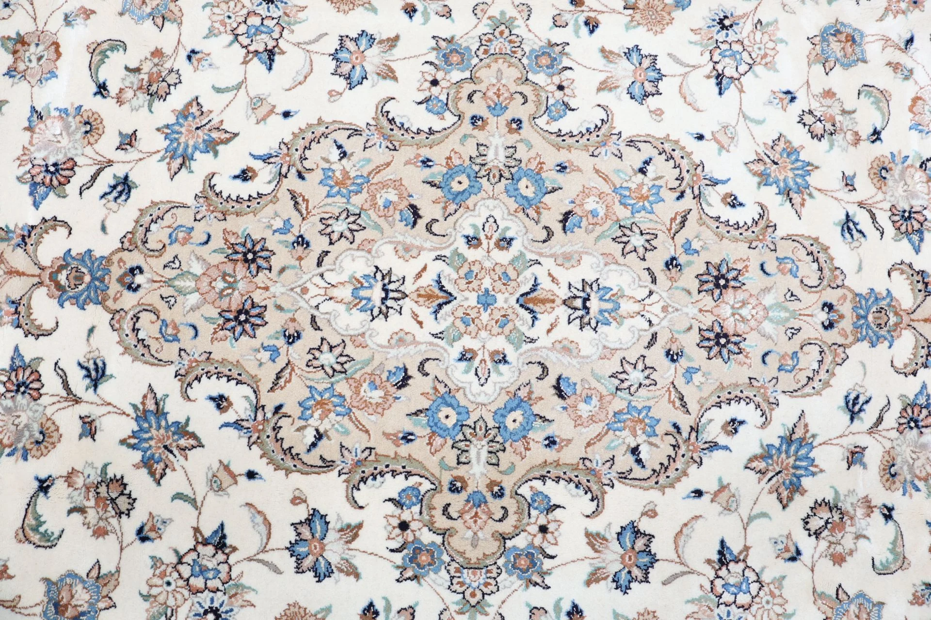 Handgeknüpfter Kashan Perserteppich 249 × 355 cm