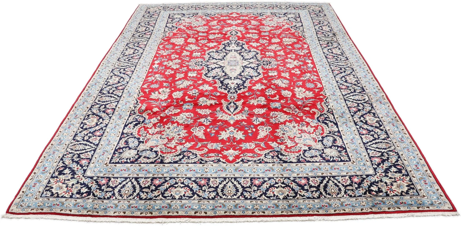 Kashan Perserteppich 248 × 355 cm aus Wolle, handgeknüpft