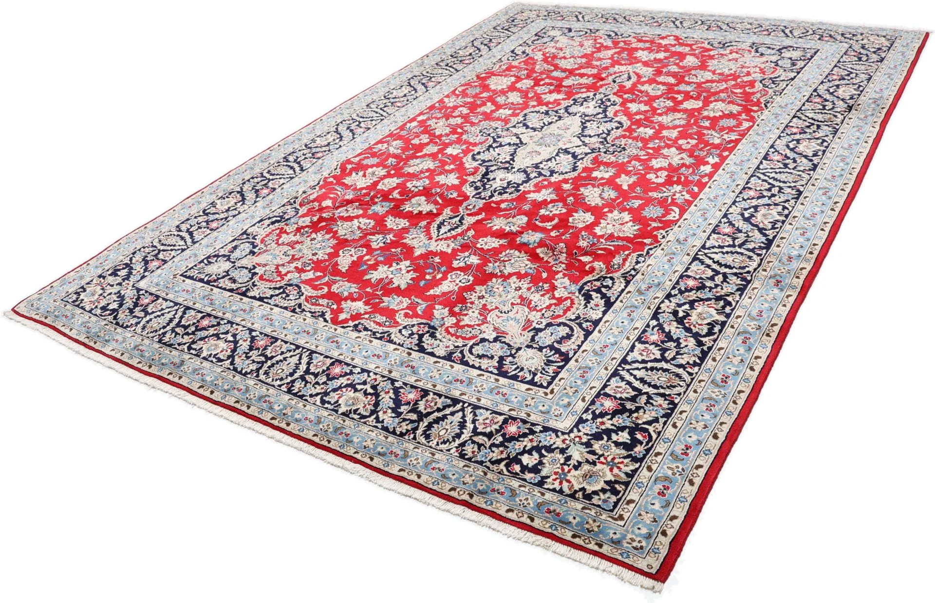 Kashan Perserteppich 248 × 355 cm aus Wolle, handgeknüpft