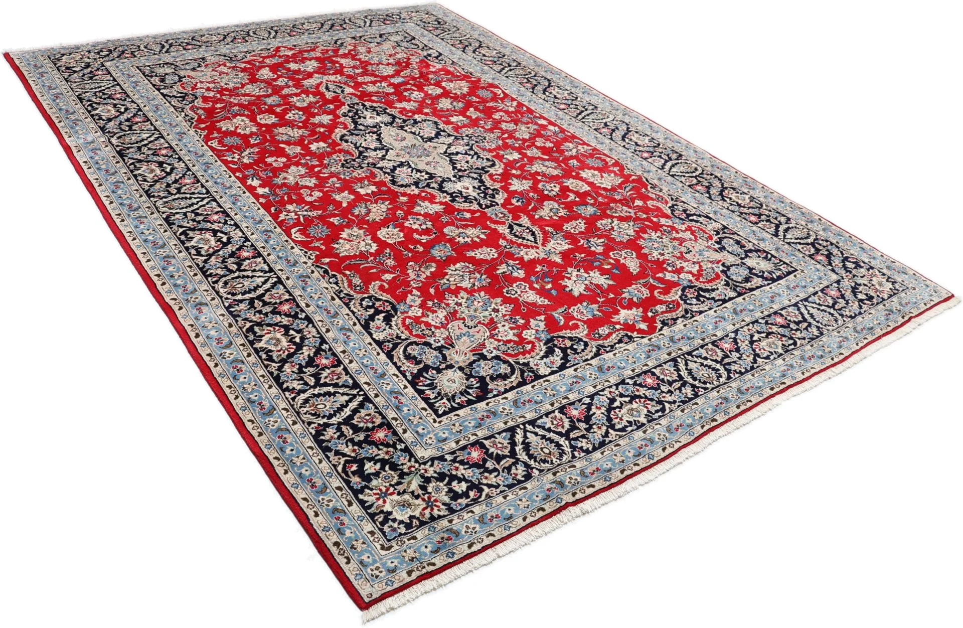 Kashan Perserteppich 248 × 355 cm aus Wolle, handgeknüpft