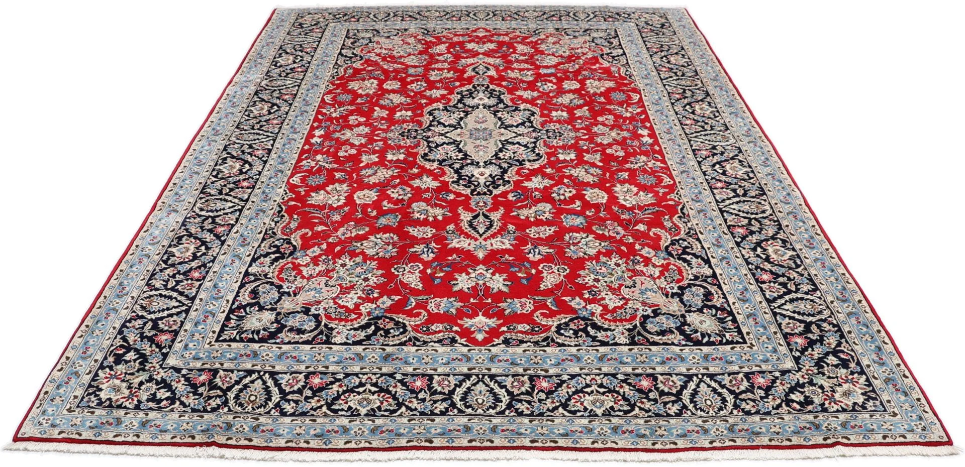 Kashan Perserteppich 248 × 355 cm aus Wolle, handgeknüpft