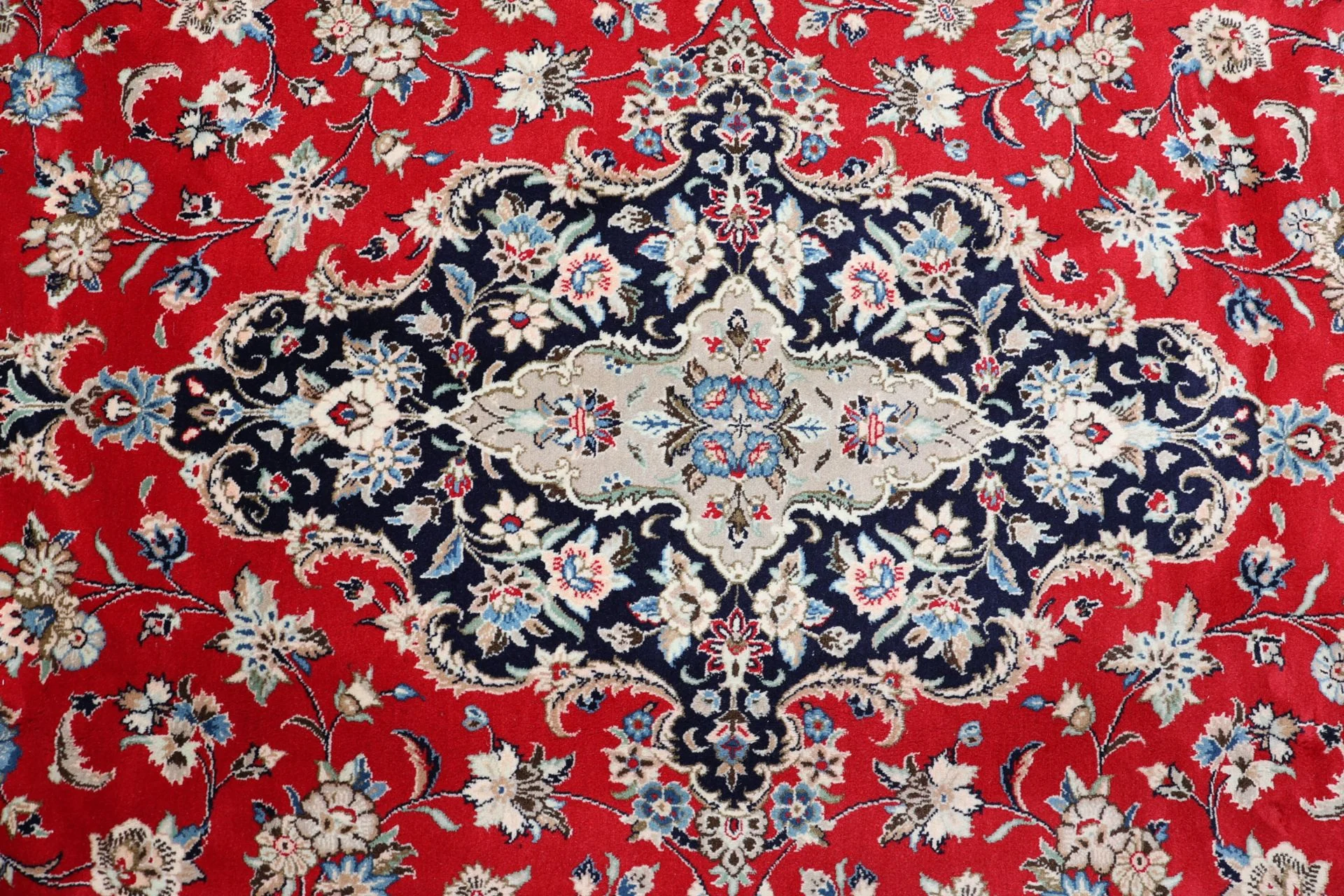 Kashan Perserteppich 248 × 355 cm aus Wolle, handgeknüpft