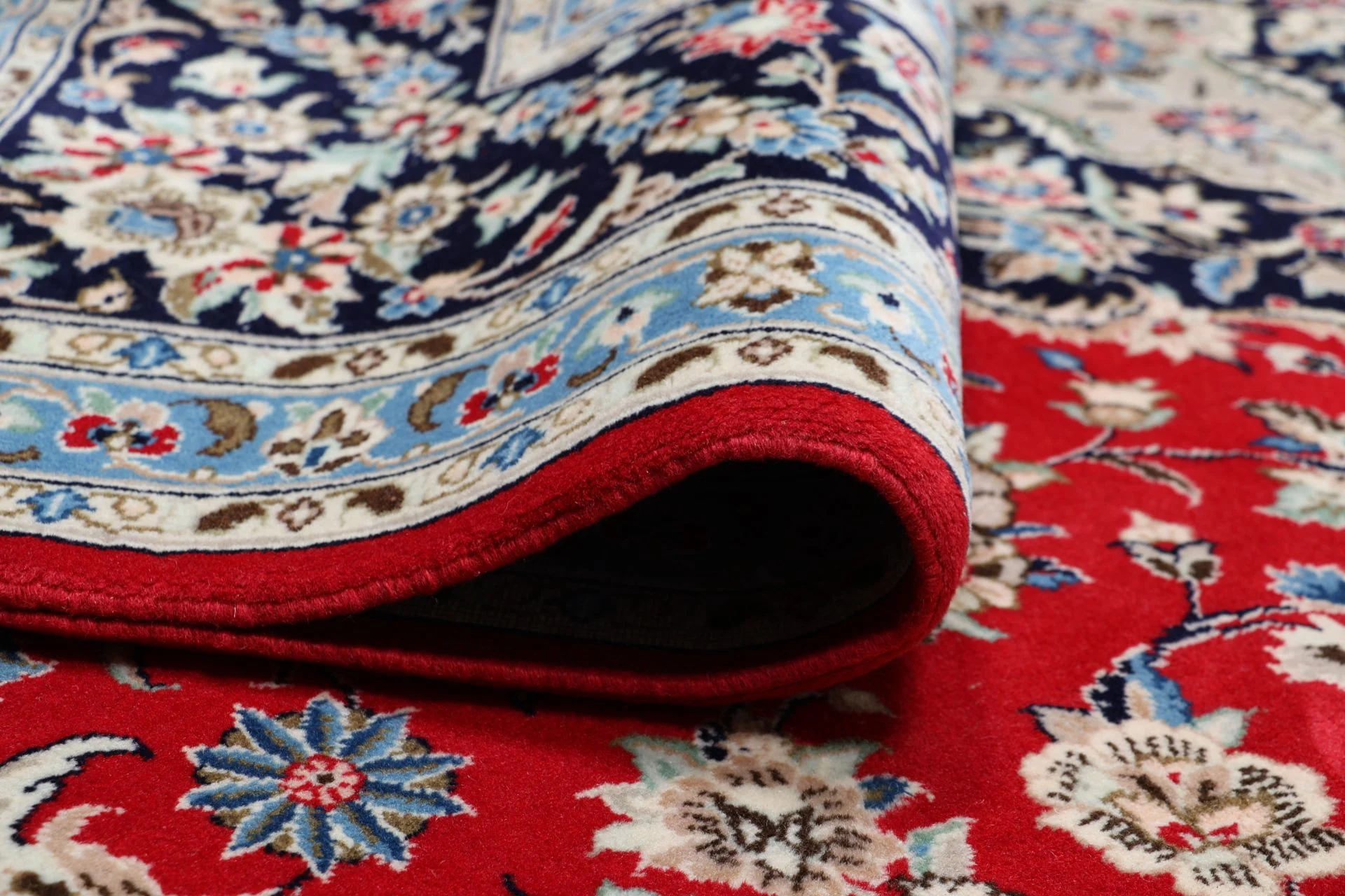 Kashan Perserteppich 248 × 355 cm aus Wolle, handgeknüpft