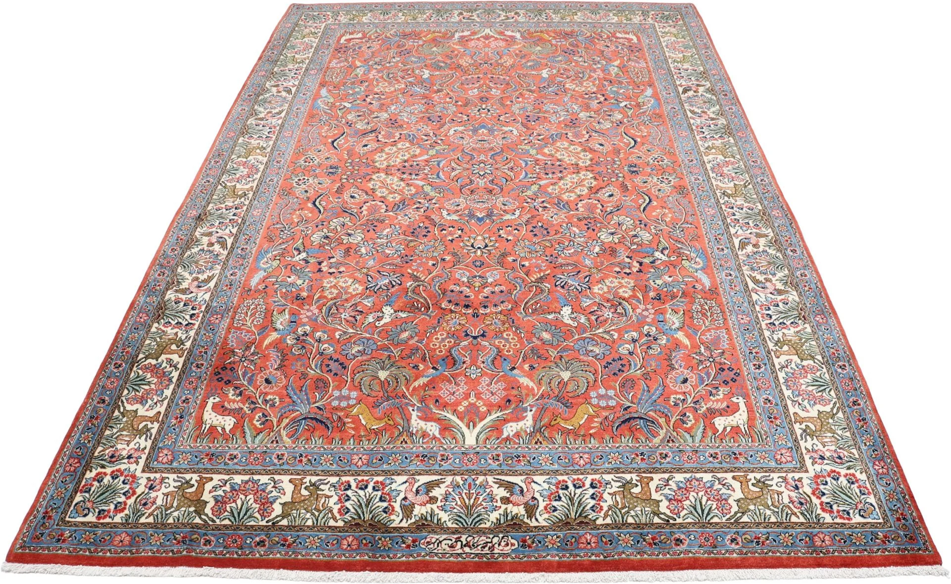 Sarough Perserteppich 202 × 307 cm aus Wolle, handgeknüpft