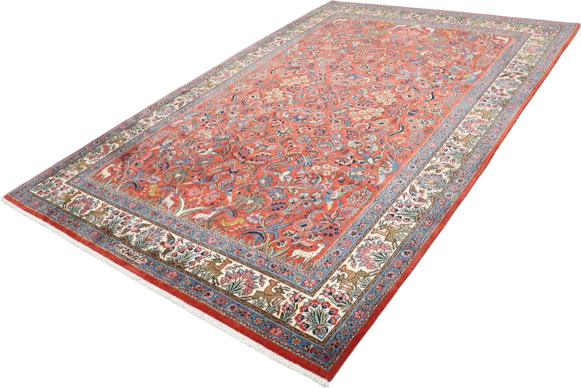 Sarough Perserteppich 202 × 307 cm aus Wolle, handgeknüpft