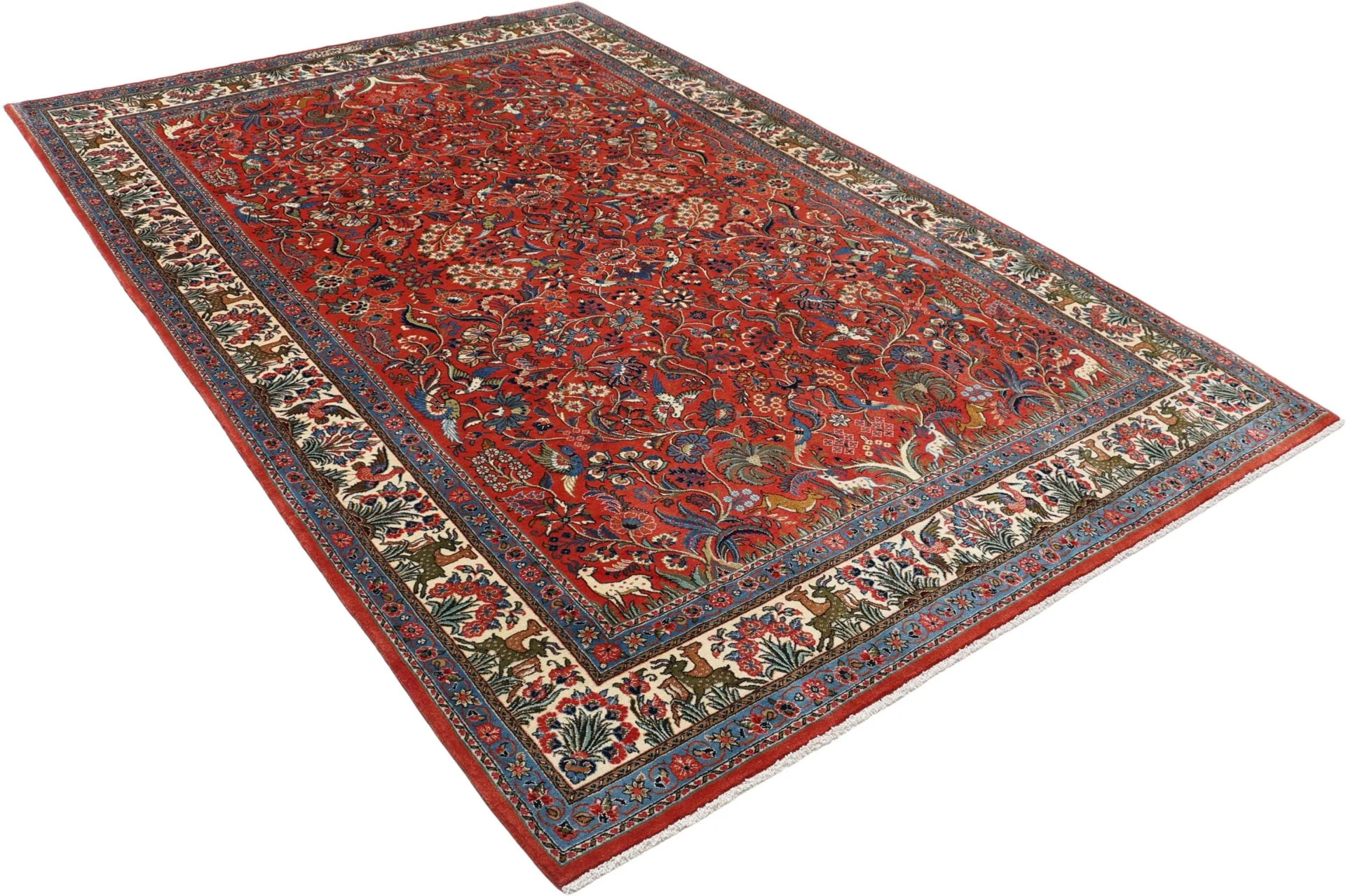 Sarough Perserteppich 202 × 307 cm aus Wolle, handgeknüpft