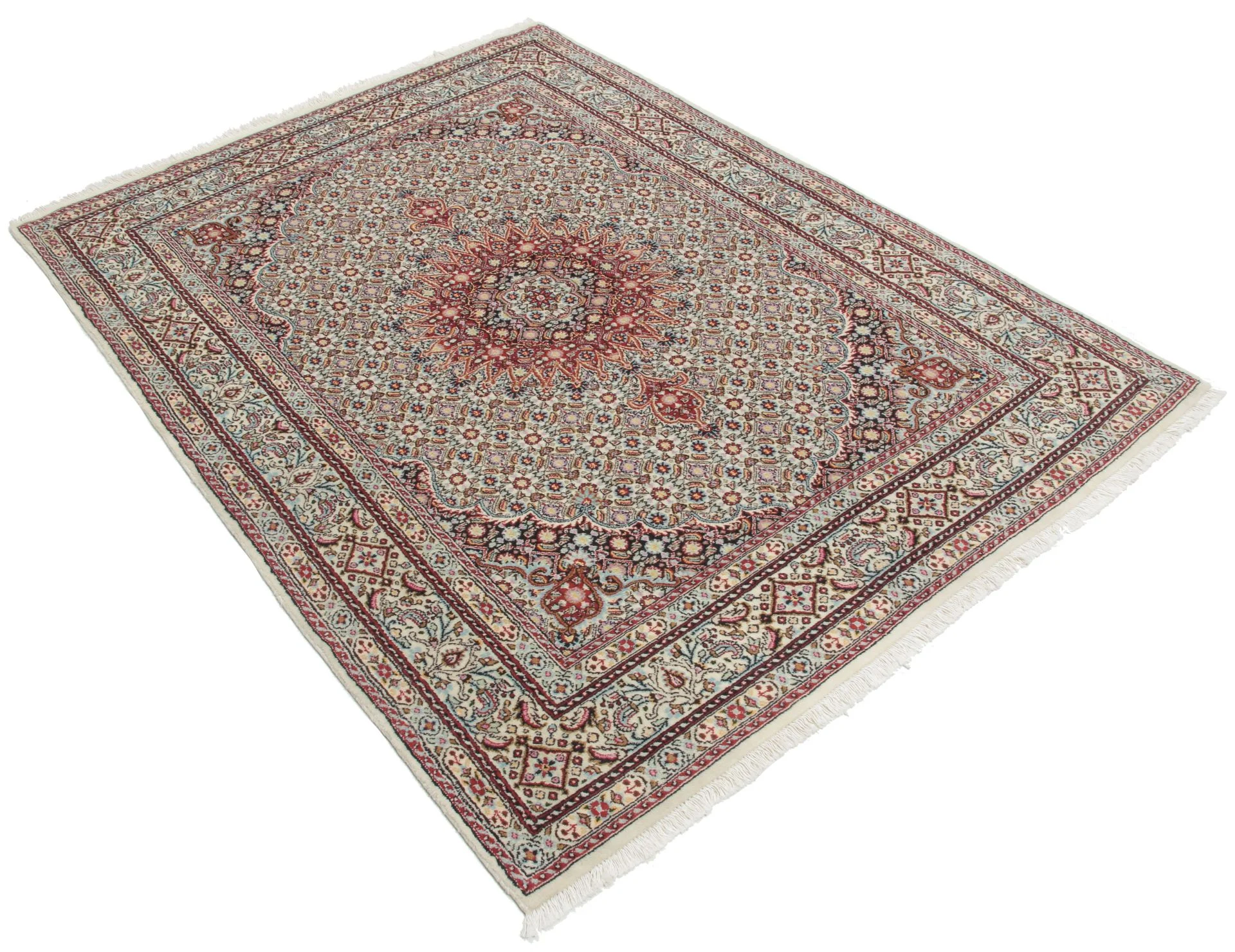 Moud Perserteppich 147 × 200 cm aus Wolle, handgeknüpft
