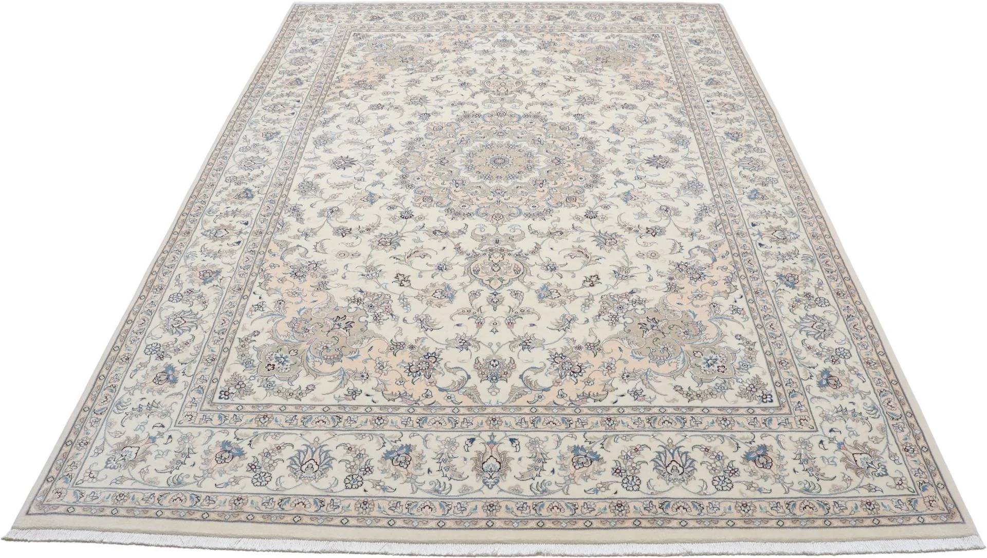 Handgeknüpfter Nain Perserteppich 252 × 352 cm