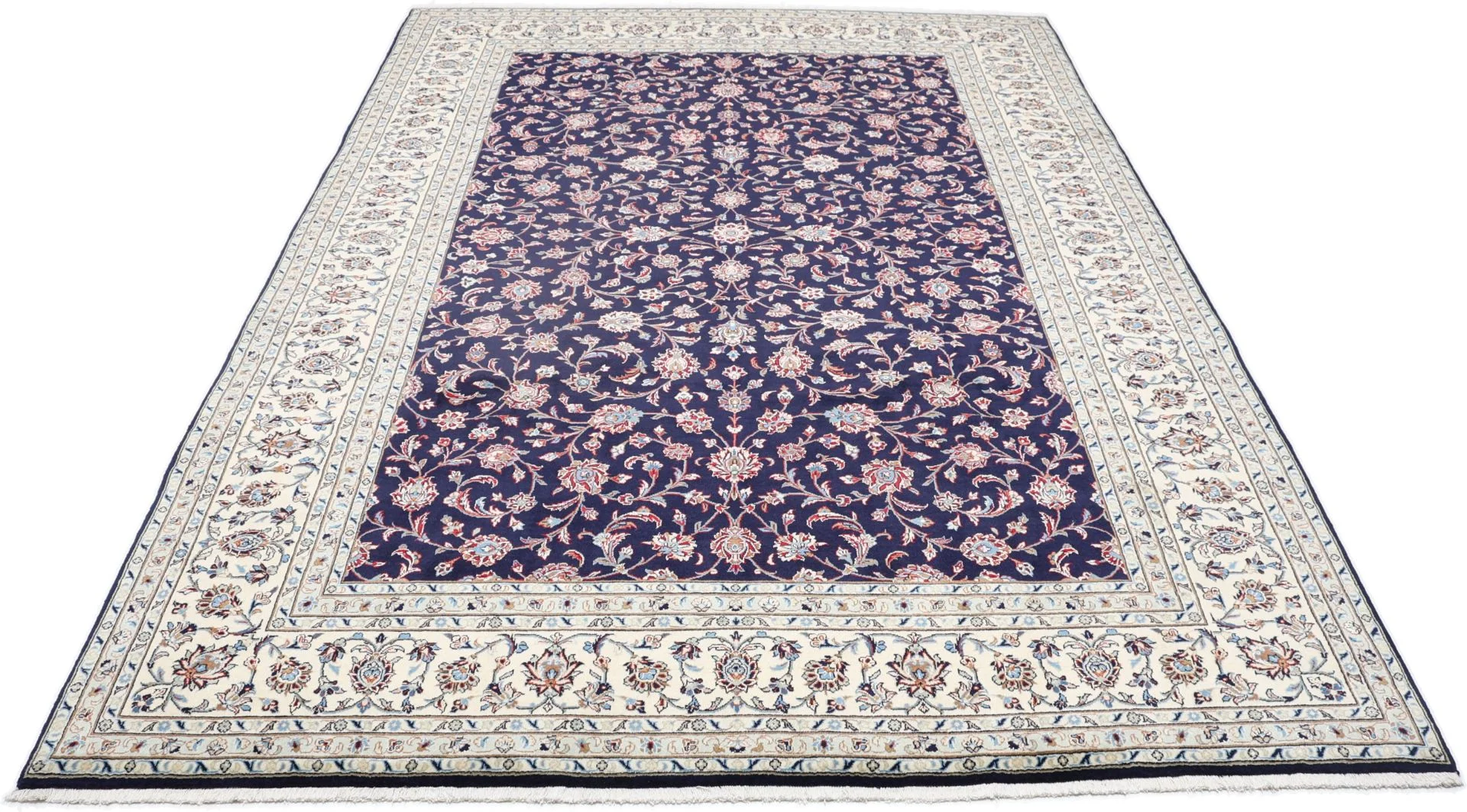 Handgeknüpfter Kashan Perserteppich, 250 × 353 cm, Wolle