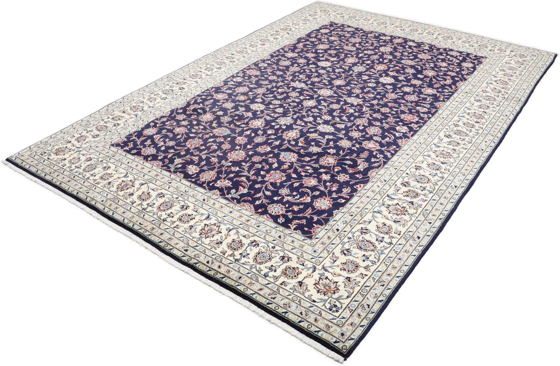 Handgeknüpfter Kashan Perserteppich, 250 × 353 cm, Wolle