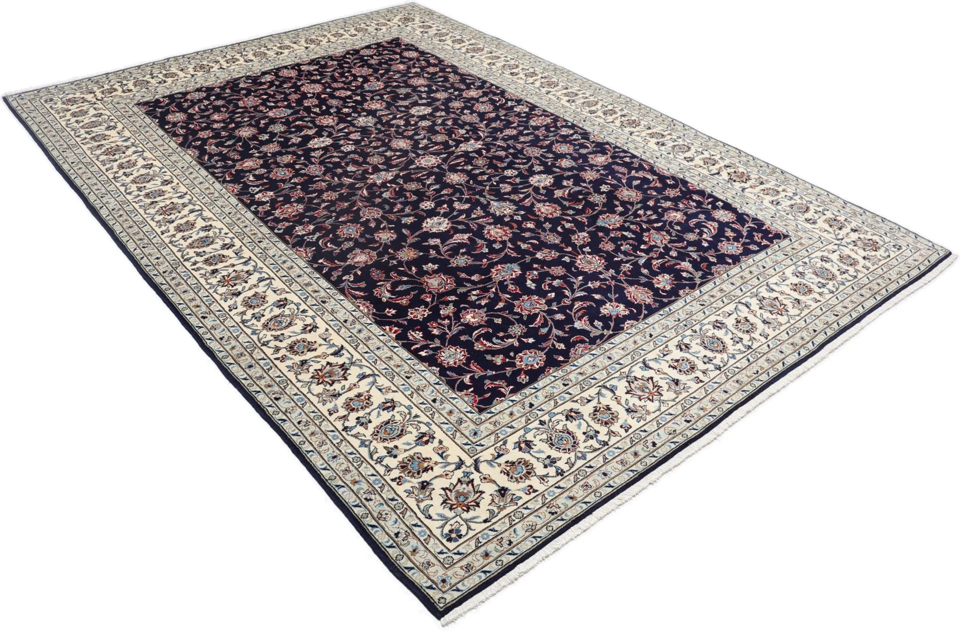 Handgeknüpfter Kashan Perserteppich, 250 × 353 cm, Wolle